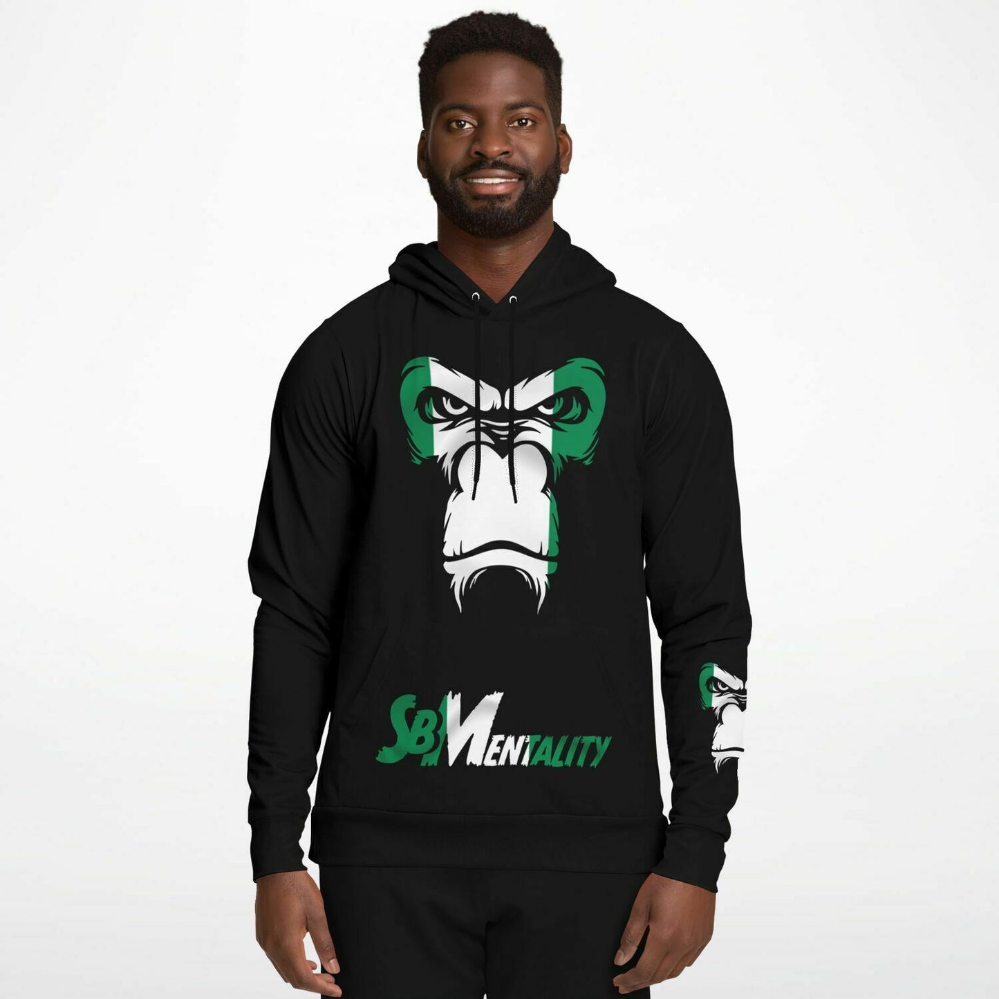"Nigerian Flag" SB Mentality Fashion Hoodie