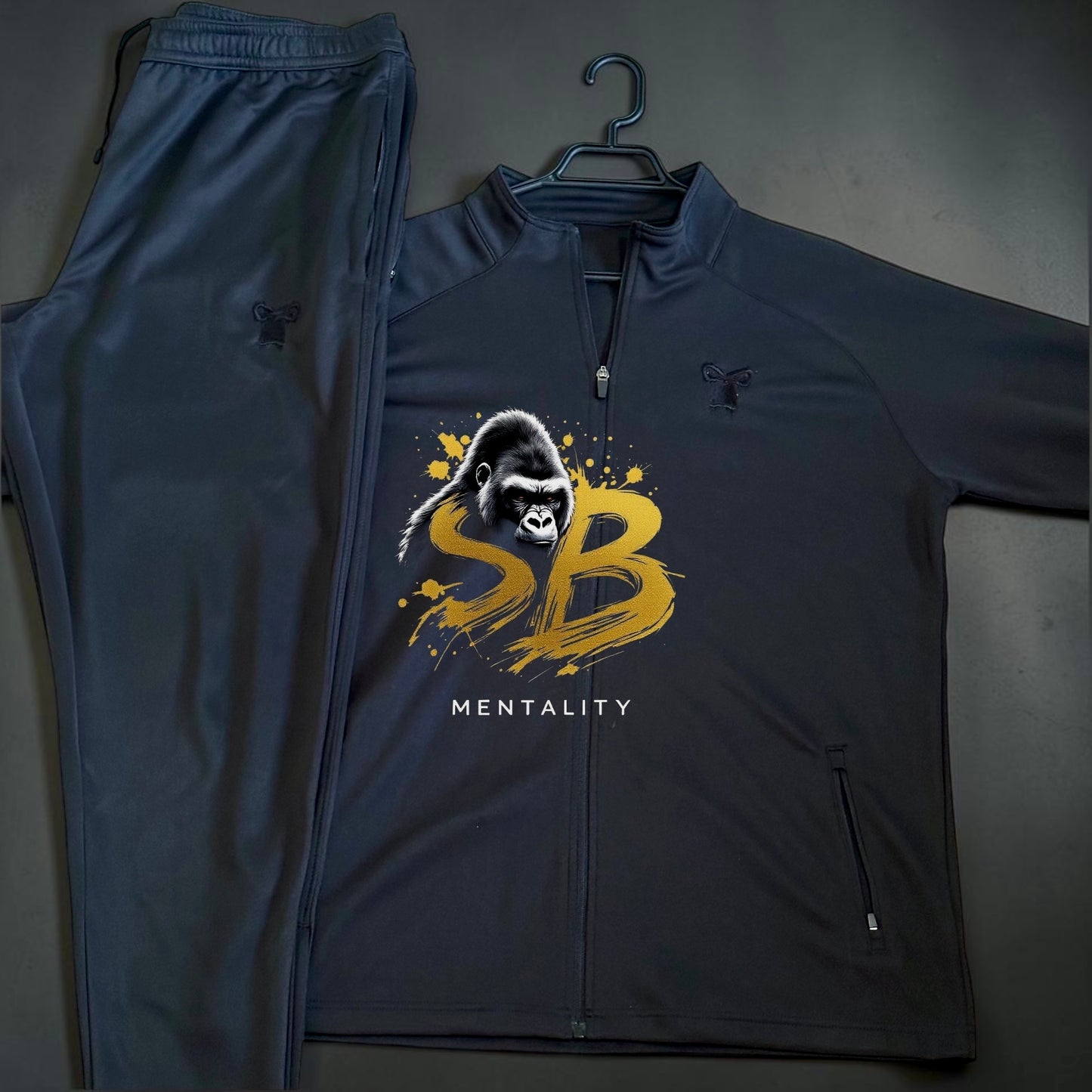 SBM Knitted Track Suit with Embroidered Logo