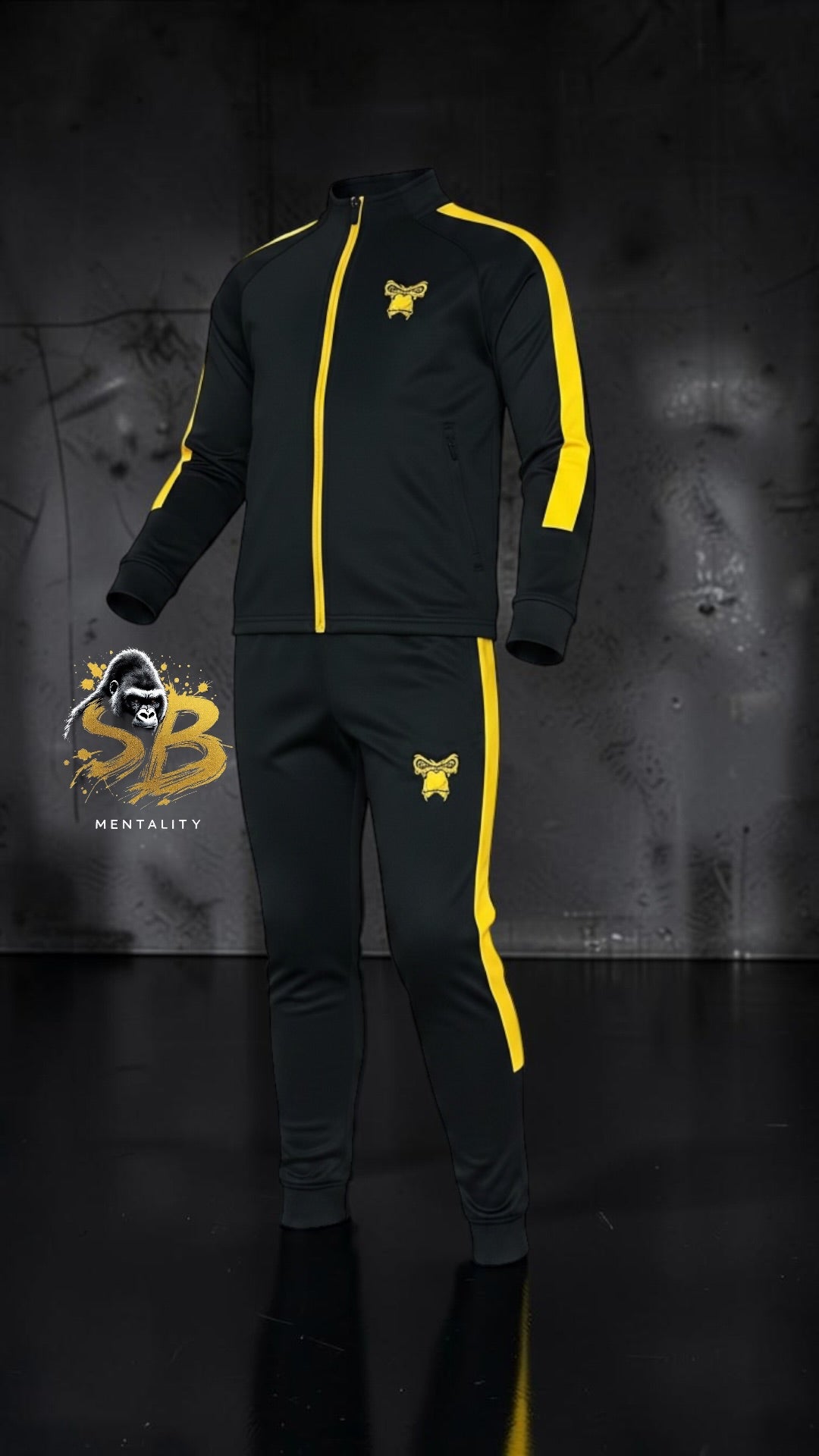 SBM Junior - Premium Knitted Tracksuit 🖤💛