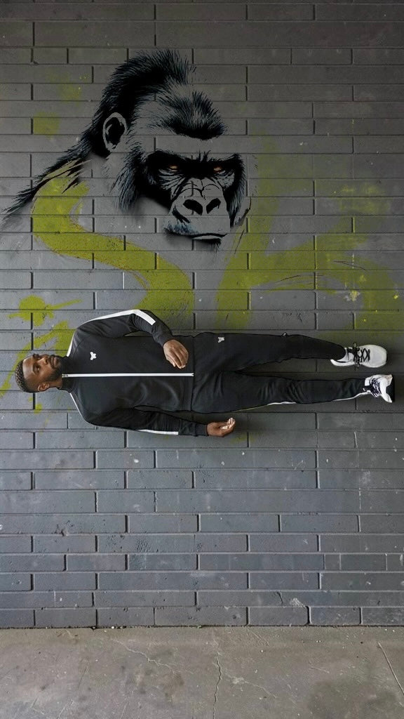SBM The Monarch | Duality Edition | Black & White Premium Knitted Tracksuit