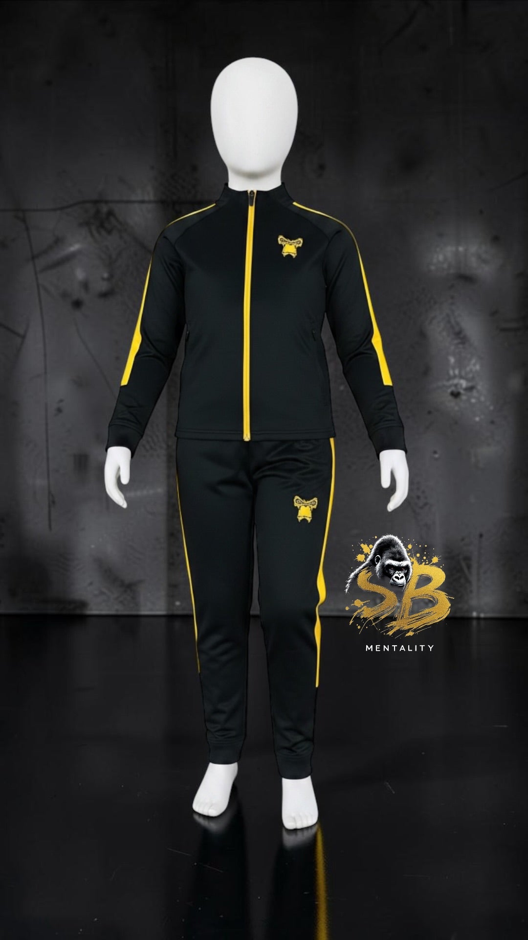 SBM Junior - Premium Knitted Tracksuit 🖤💛
