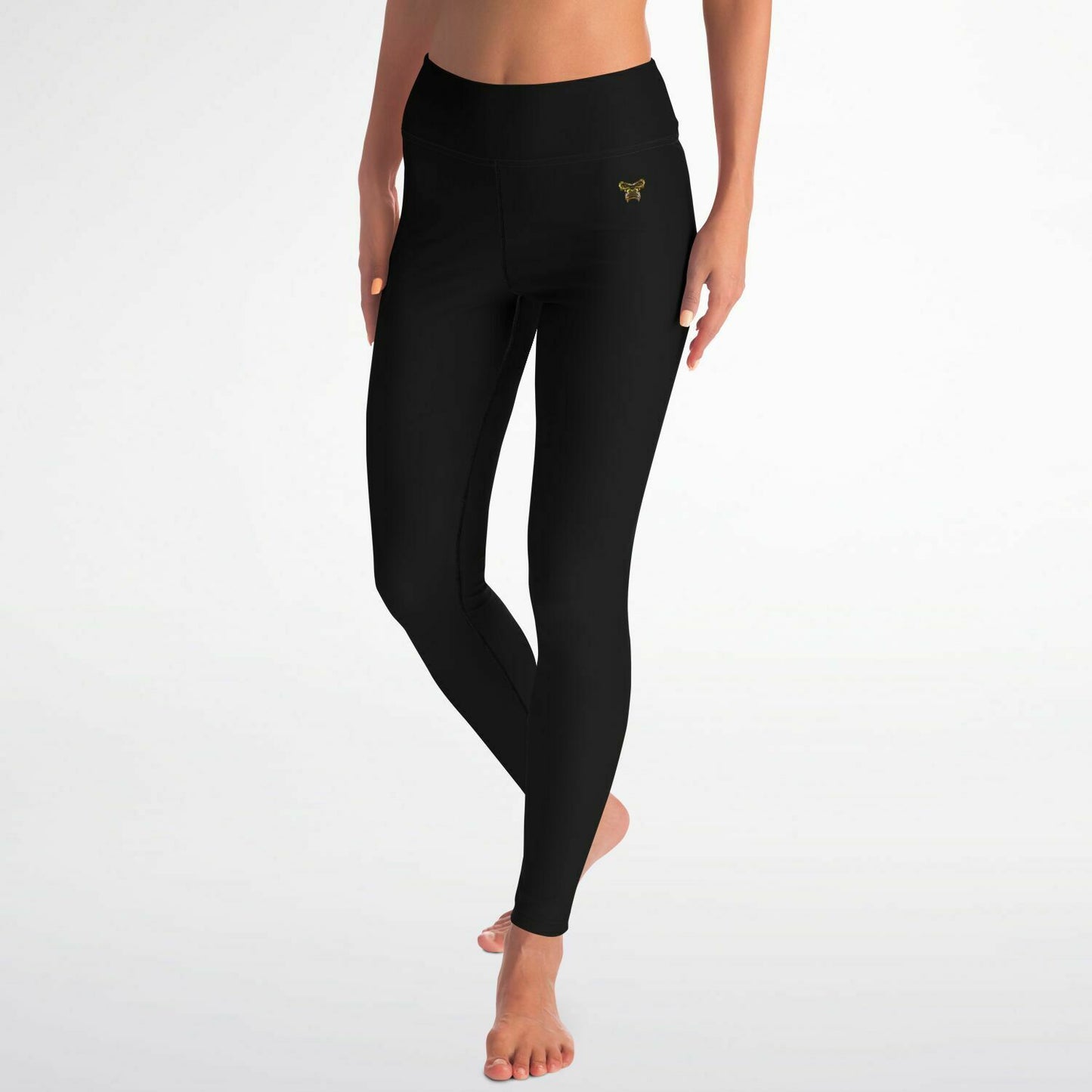 Back & Gold Premium Yoga Leggings