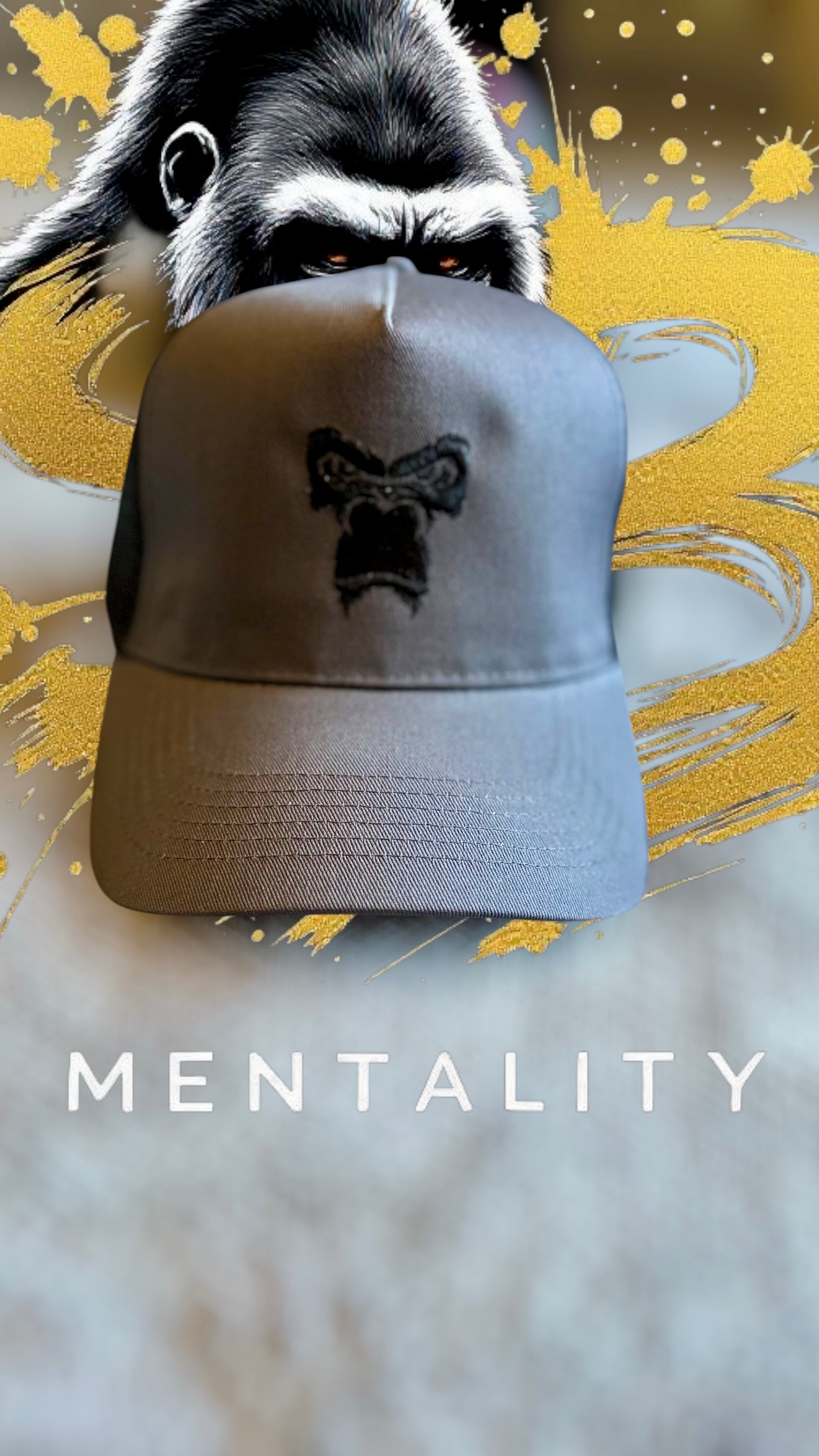 Classic Pre-Curved Peak SnapBack - Graphite Grey/Black