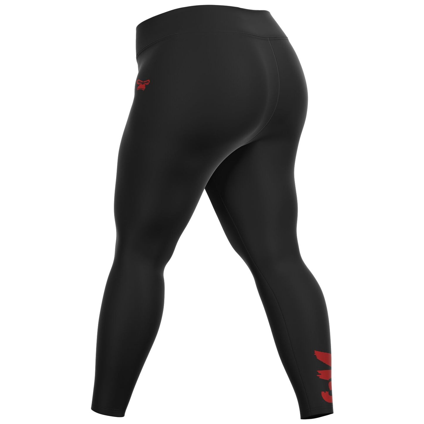 Plus Size Legging - Black & Red