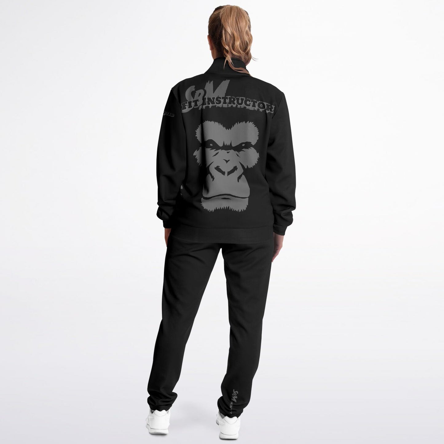 "Fit Instructor" Tracksuit - Dark Charcoal & Grey