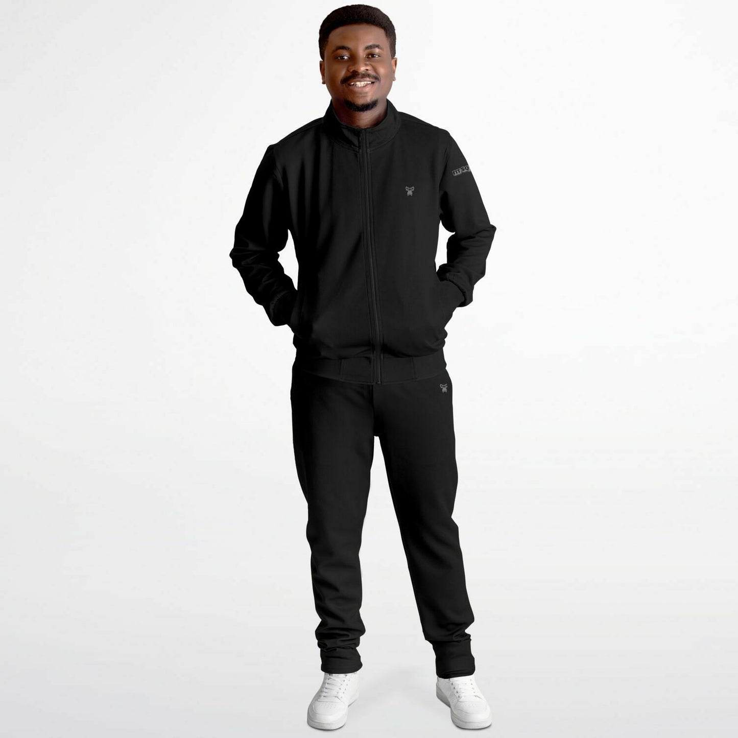 "Fit Instructor" Tracksuit - Dark Charcoal & Grey