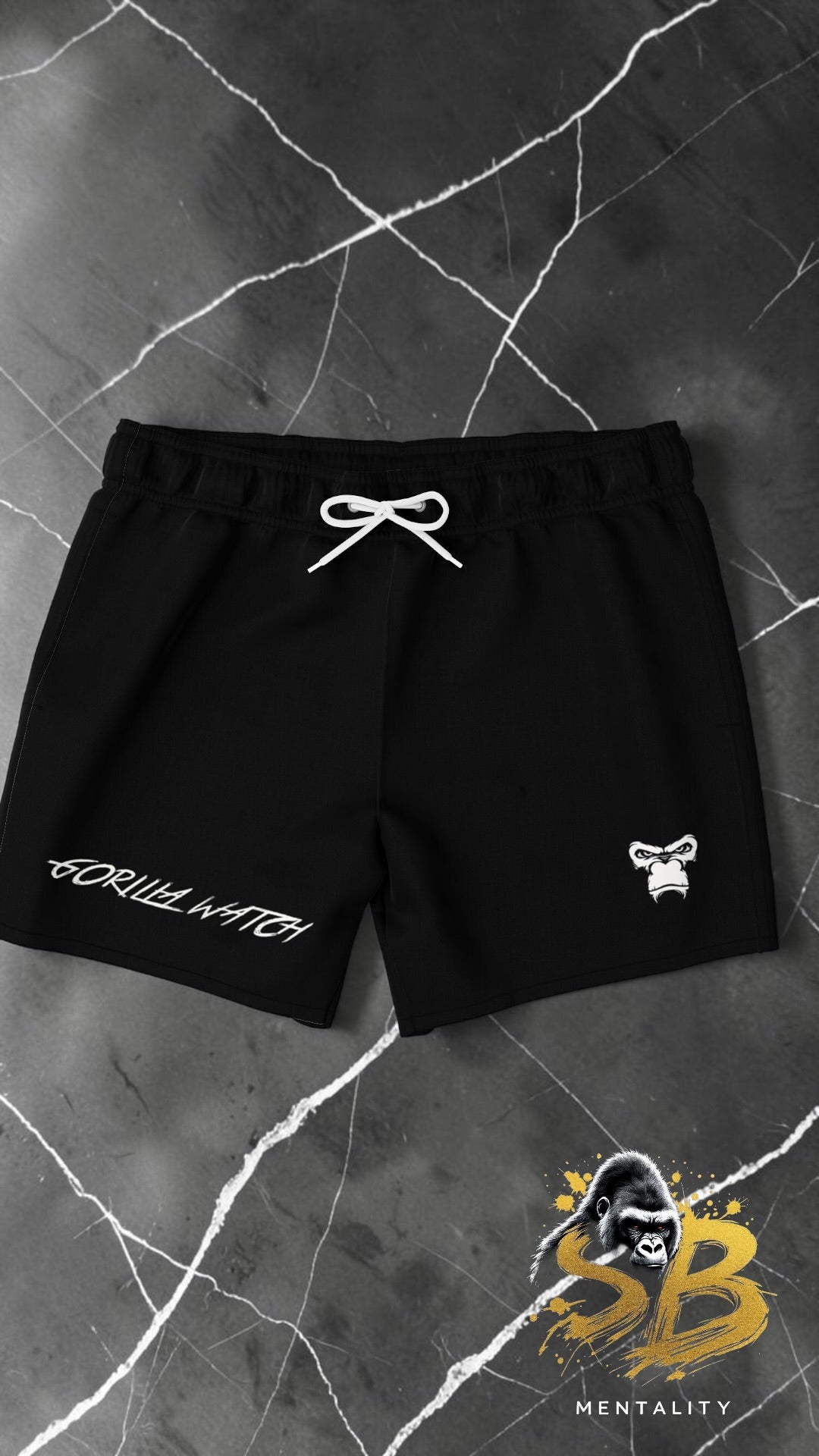 SB Mentality Swim Trunks Men - Black & White