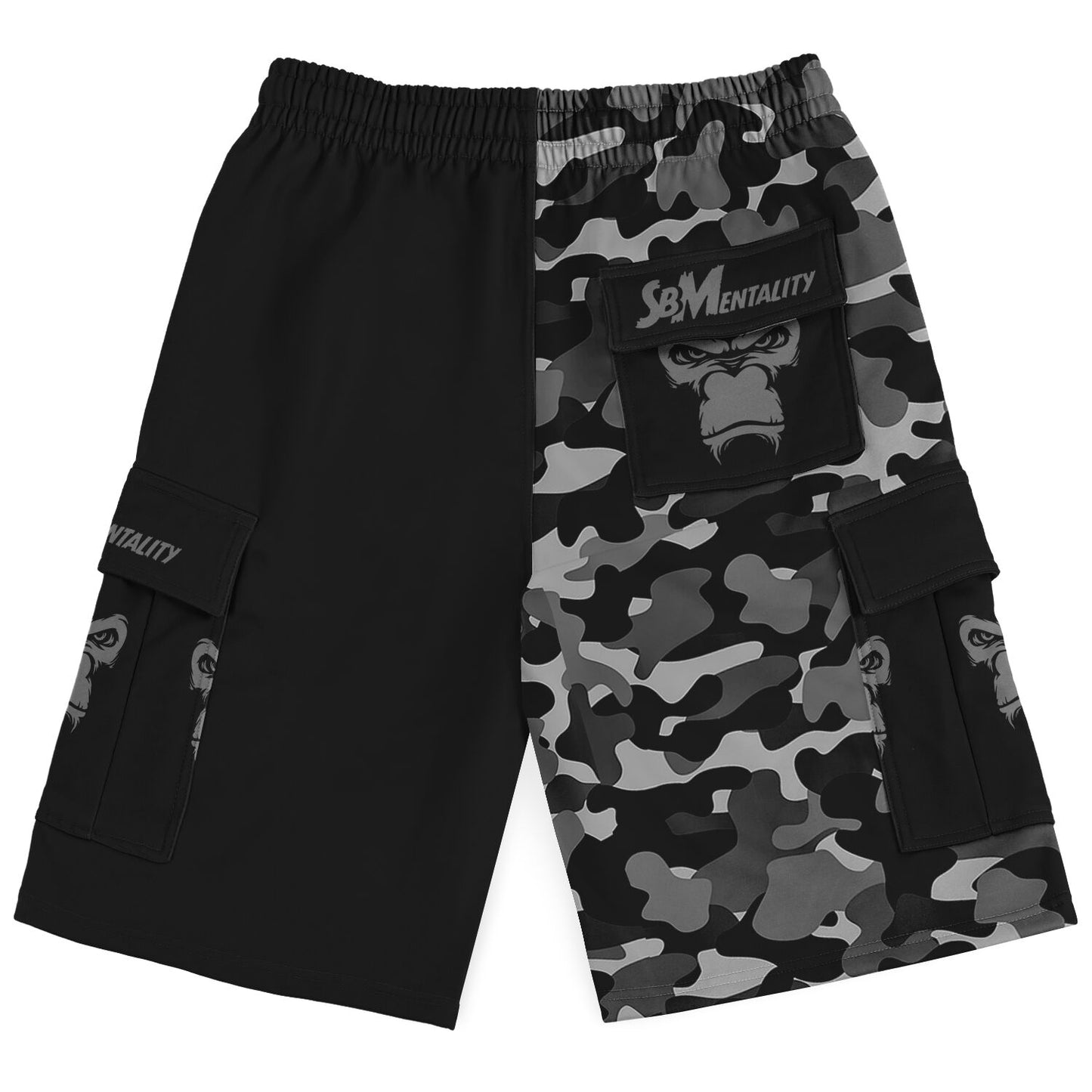 SB Mentality Heavyweight Cargo Shorts - Black Camouflage