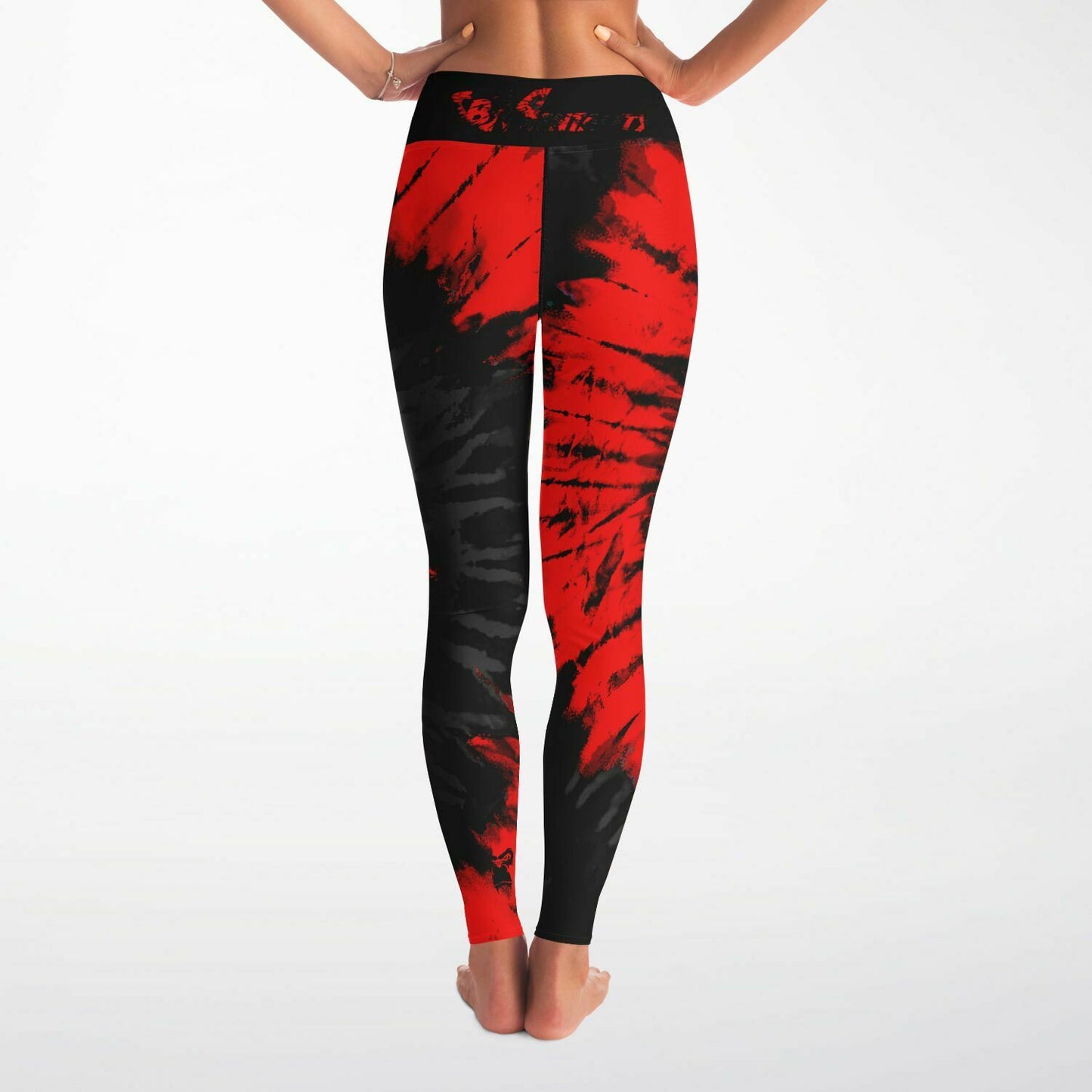 SB Mentality 'Red Tie dye' Yoga Leggings