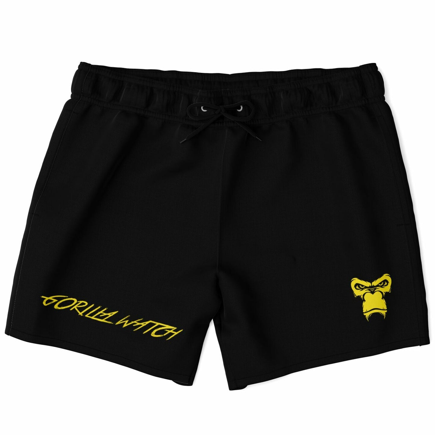 SB Mentality Swim Trunks Men - Black & Yellow