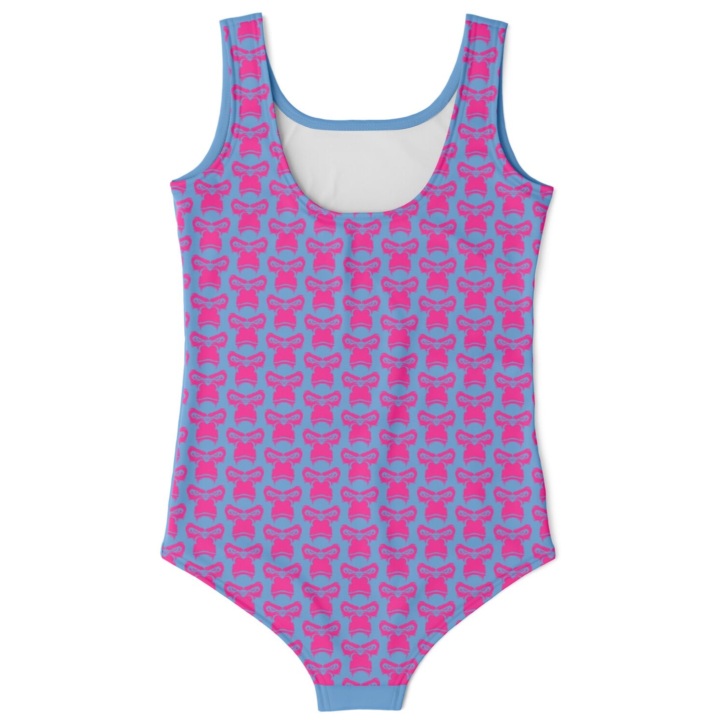 SB Mentality Kids One-Piece Swimsuit - Baby Blue & Pink