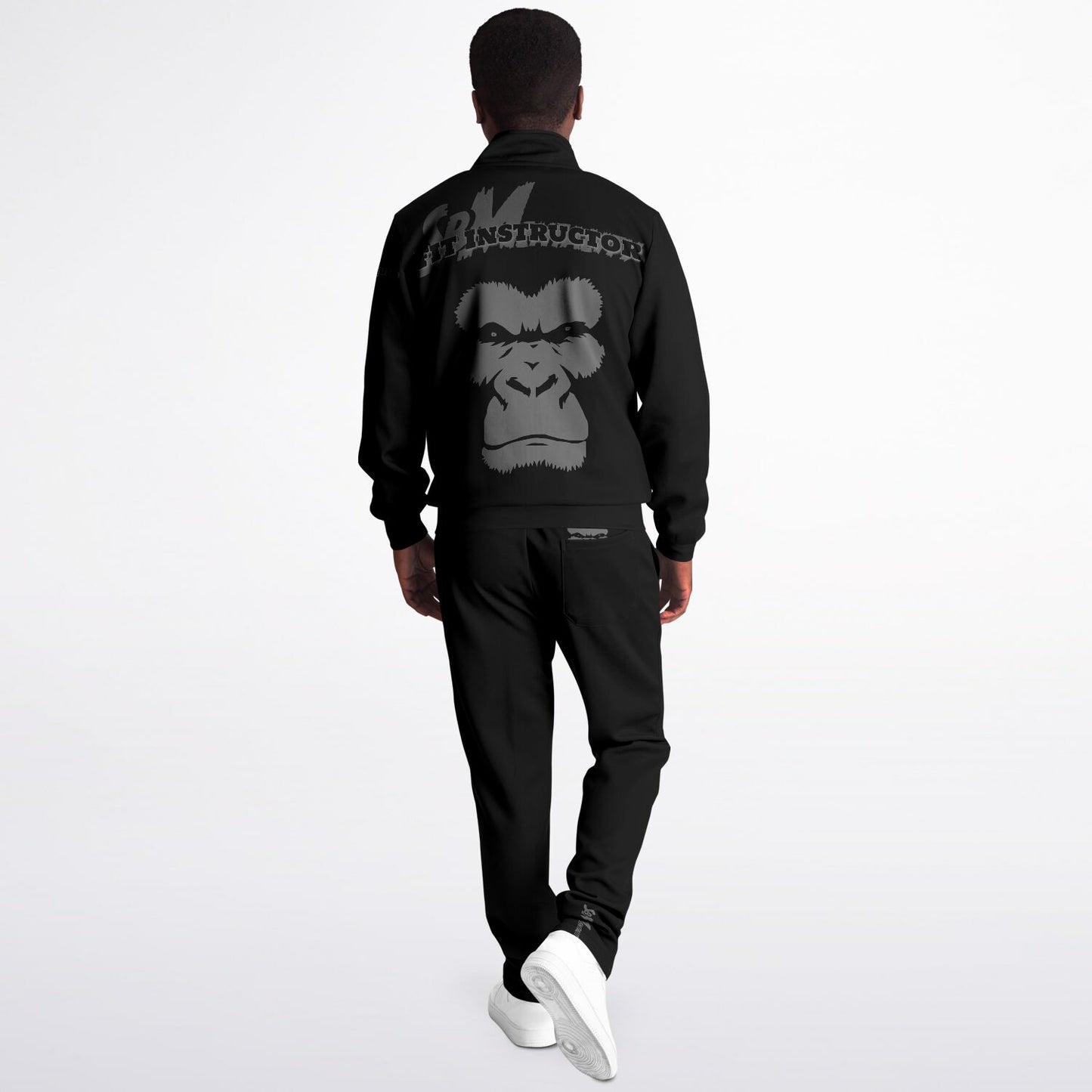 "Fit Instructor" Tracksuit - Dark Charcoal & Grey