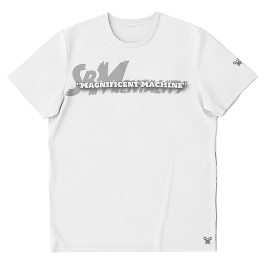 "Magnificent Machine" White & Grey T-shirt