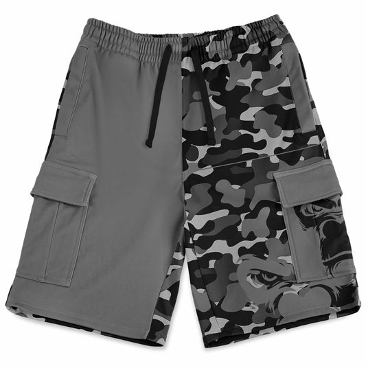SB Mentality Heavyweight Cargo Shorts - Grey Camouflage
