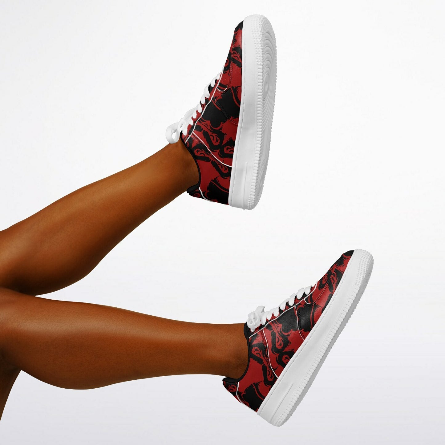 Core Low Shoes - Red & Black