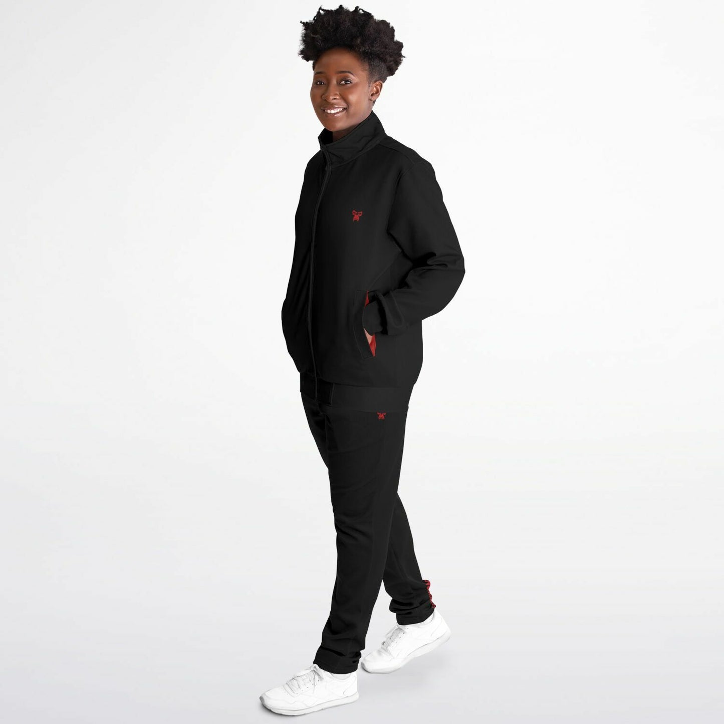 Tracksuit - Dark Charcoal & Red
