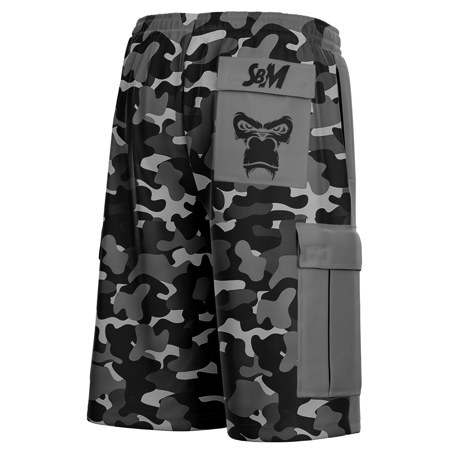 SB Mentality Heavyweight Cargo Shorts - Grey Camouflage