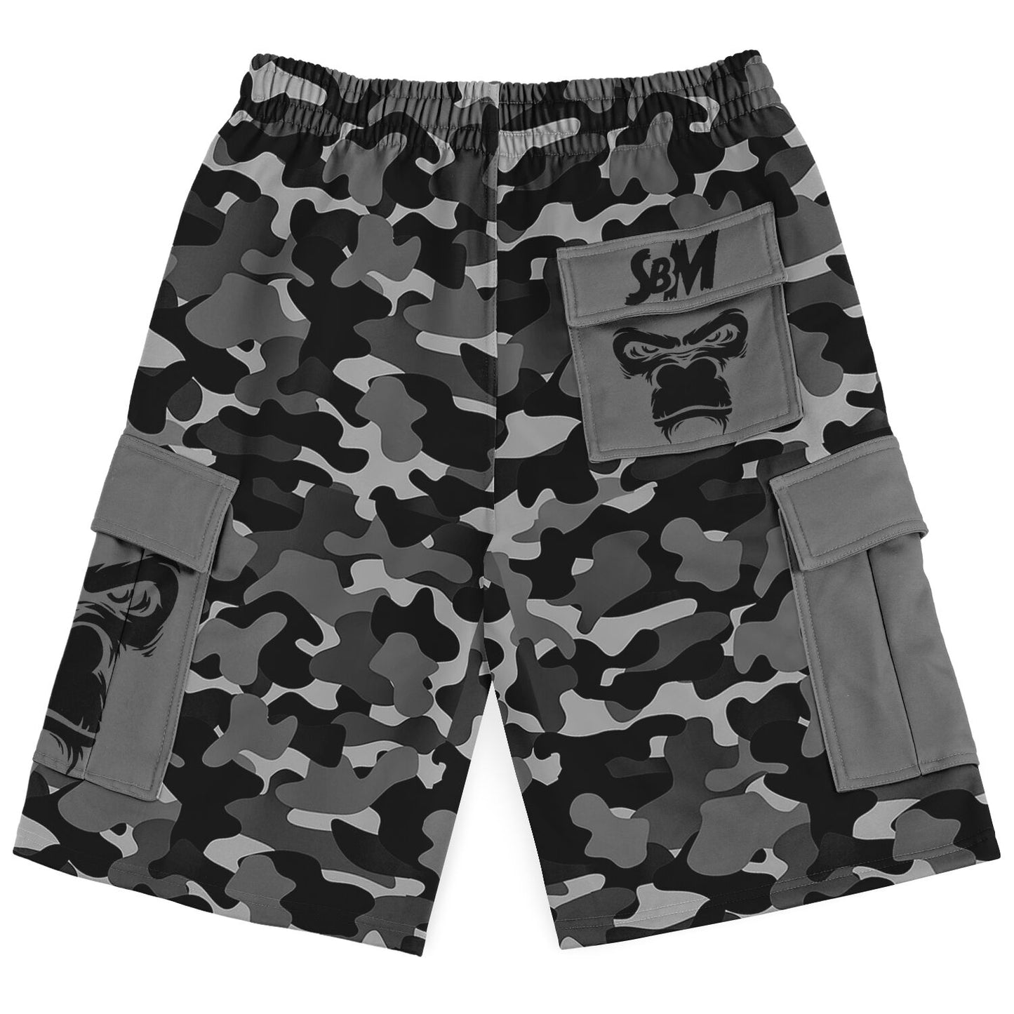 SB Mentality Heavyweight Cargo Shorts - Grey Camouflage