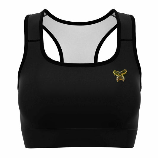 Black & Gold Premium Sports Bra