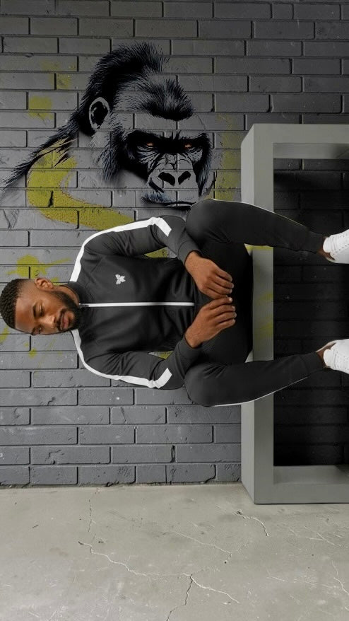 SBM The Monarch | Duality Edition | Black & White Premium Knitted Tracksuit
