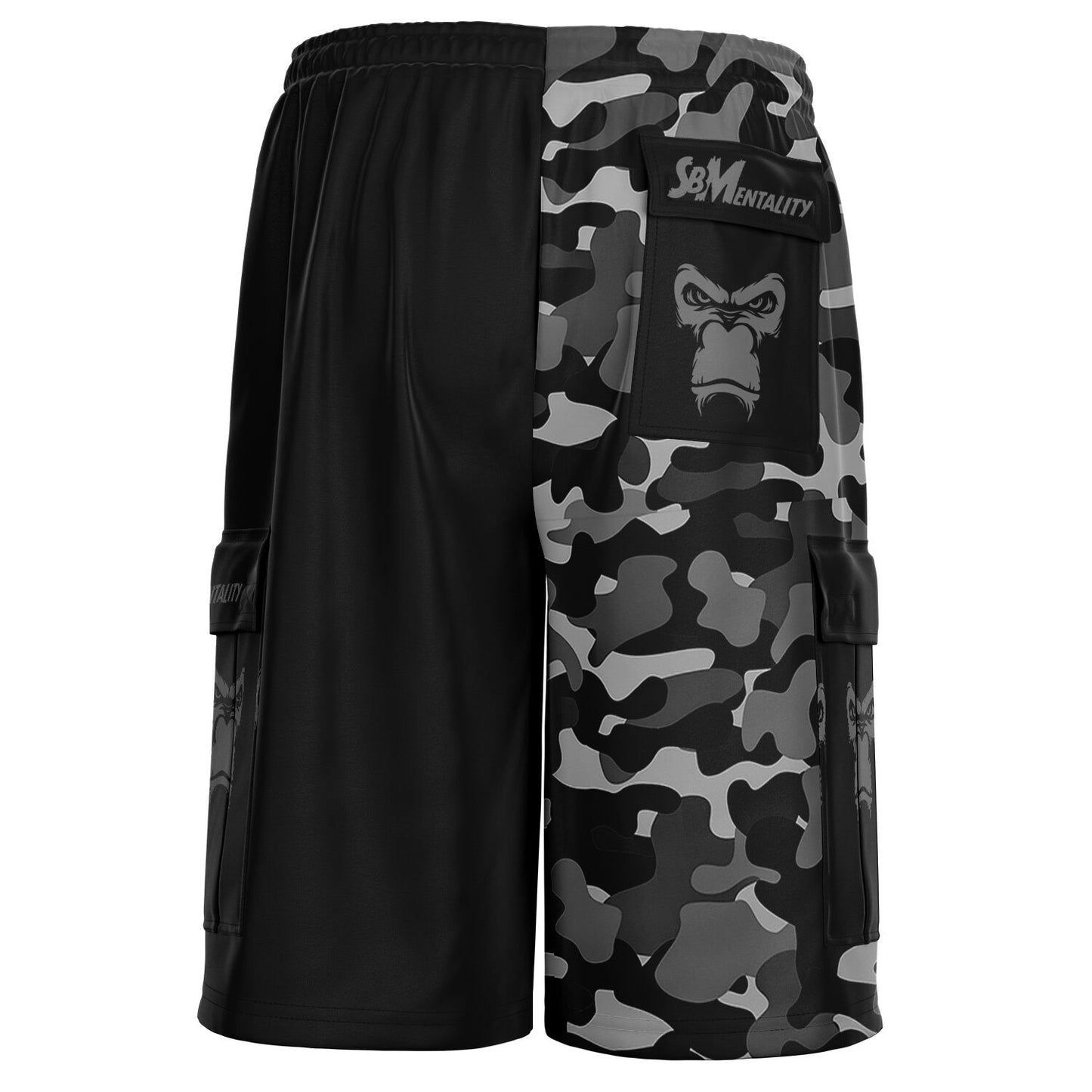 SB Mentality Heavyweight Cargo Shorts - Black Camouflage