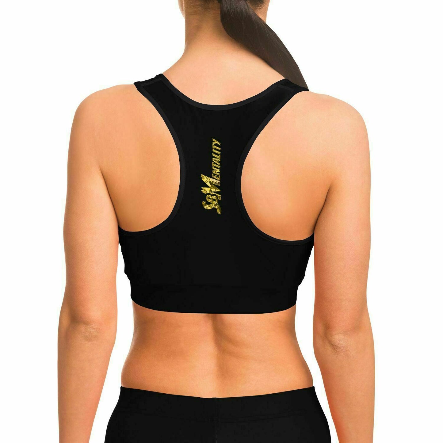Black & Gold Premium Sports Bra