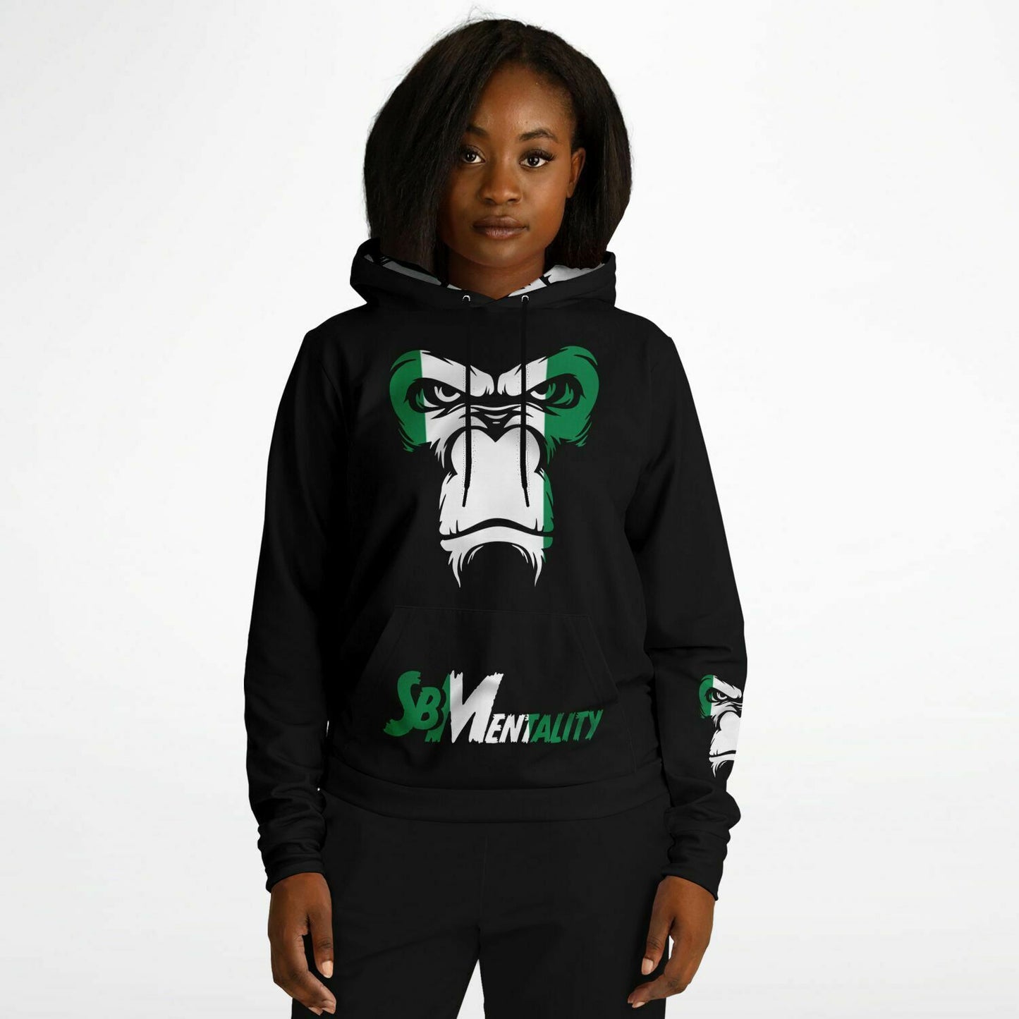 "Nigerian Flag" SB Mentality Fashion Hoodie