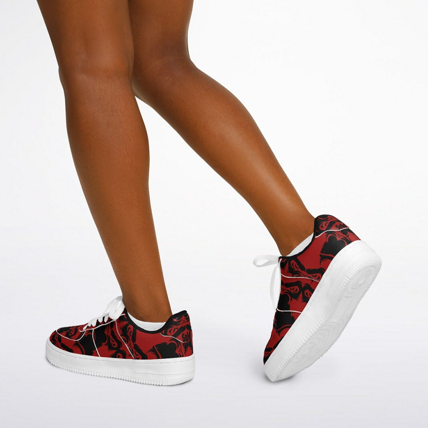 Core Low Shoes - Red & Black