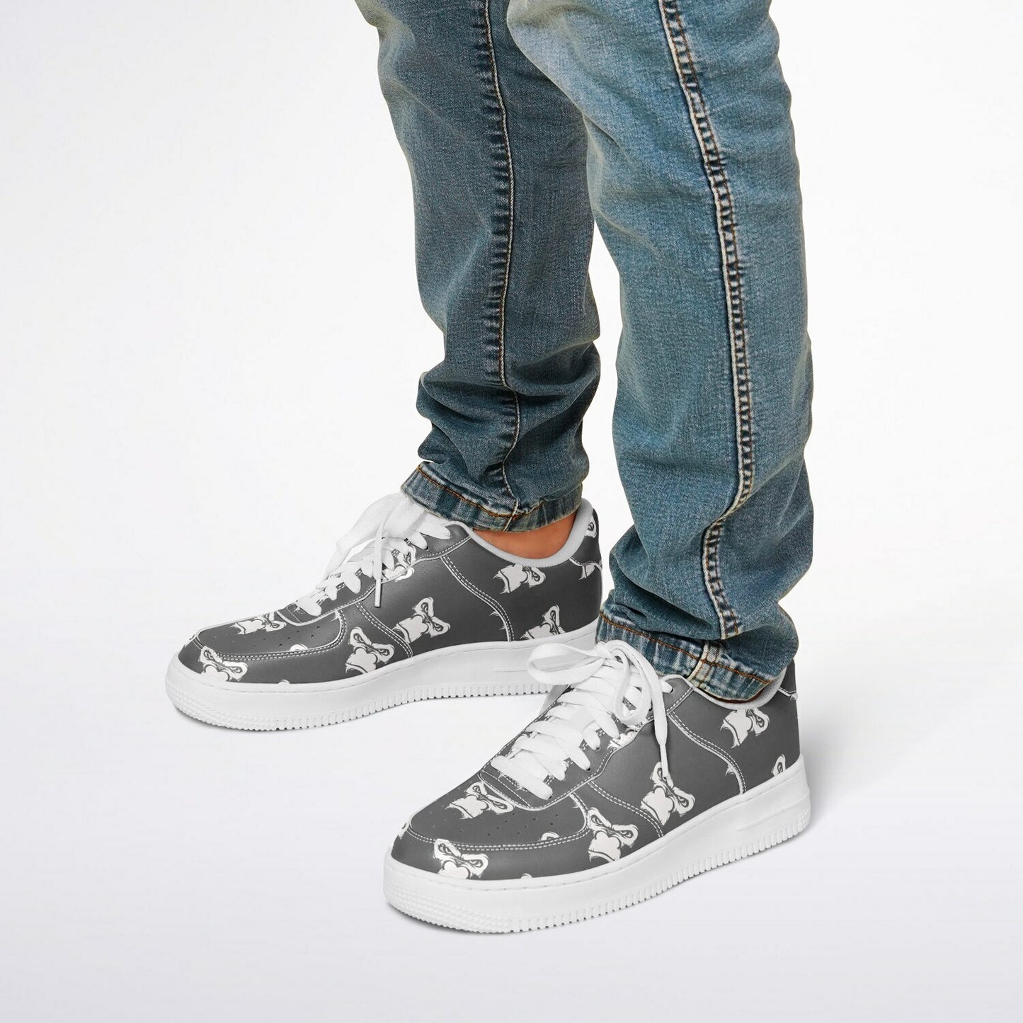 Core Low Shoes - Grey & White