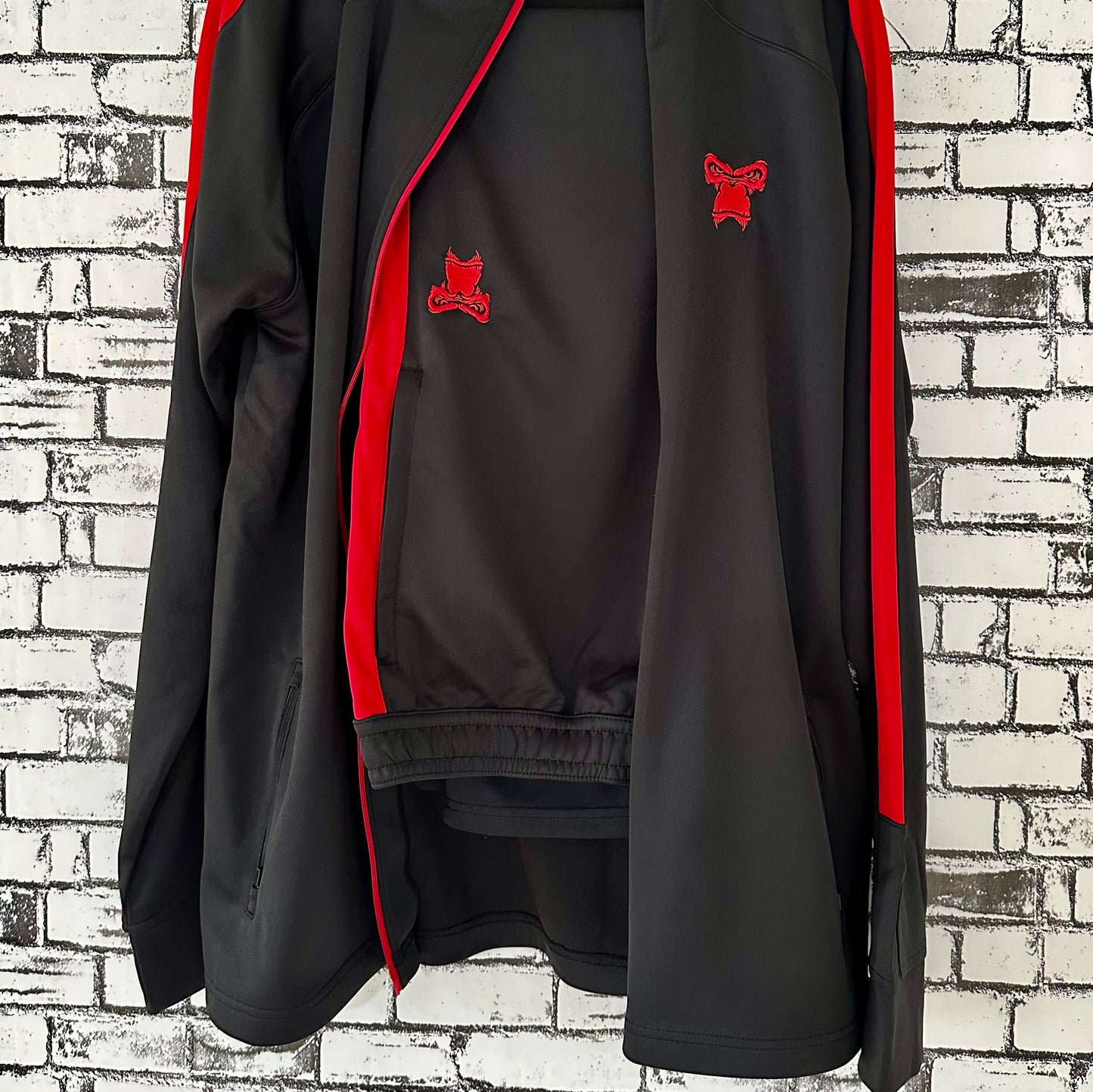 SBM Knitted Track Suit (Black/Red)