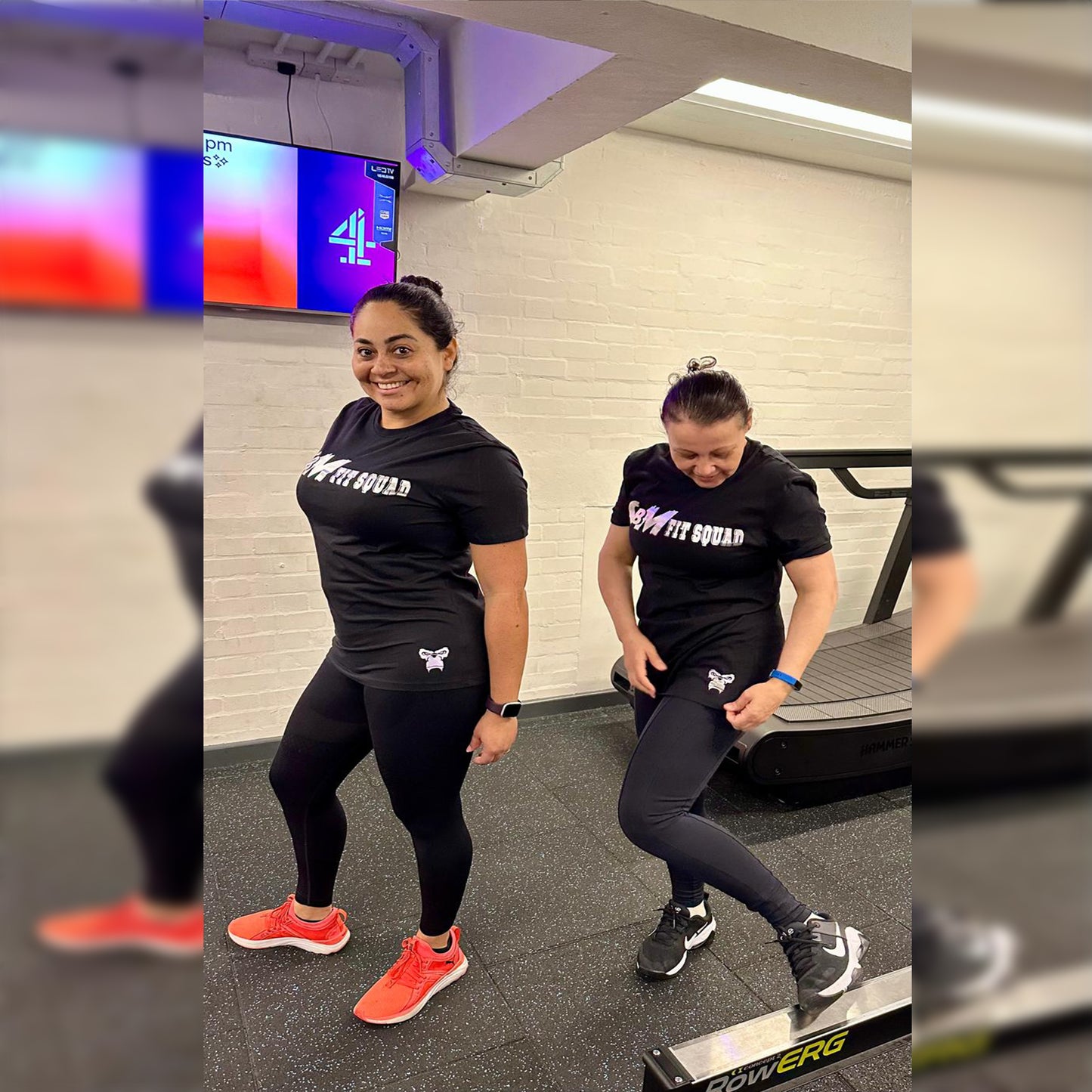 SBM Fit Squad Black & Silver T Shirt