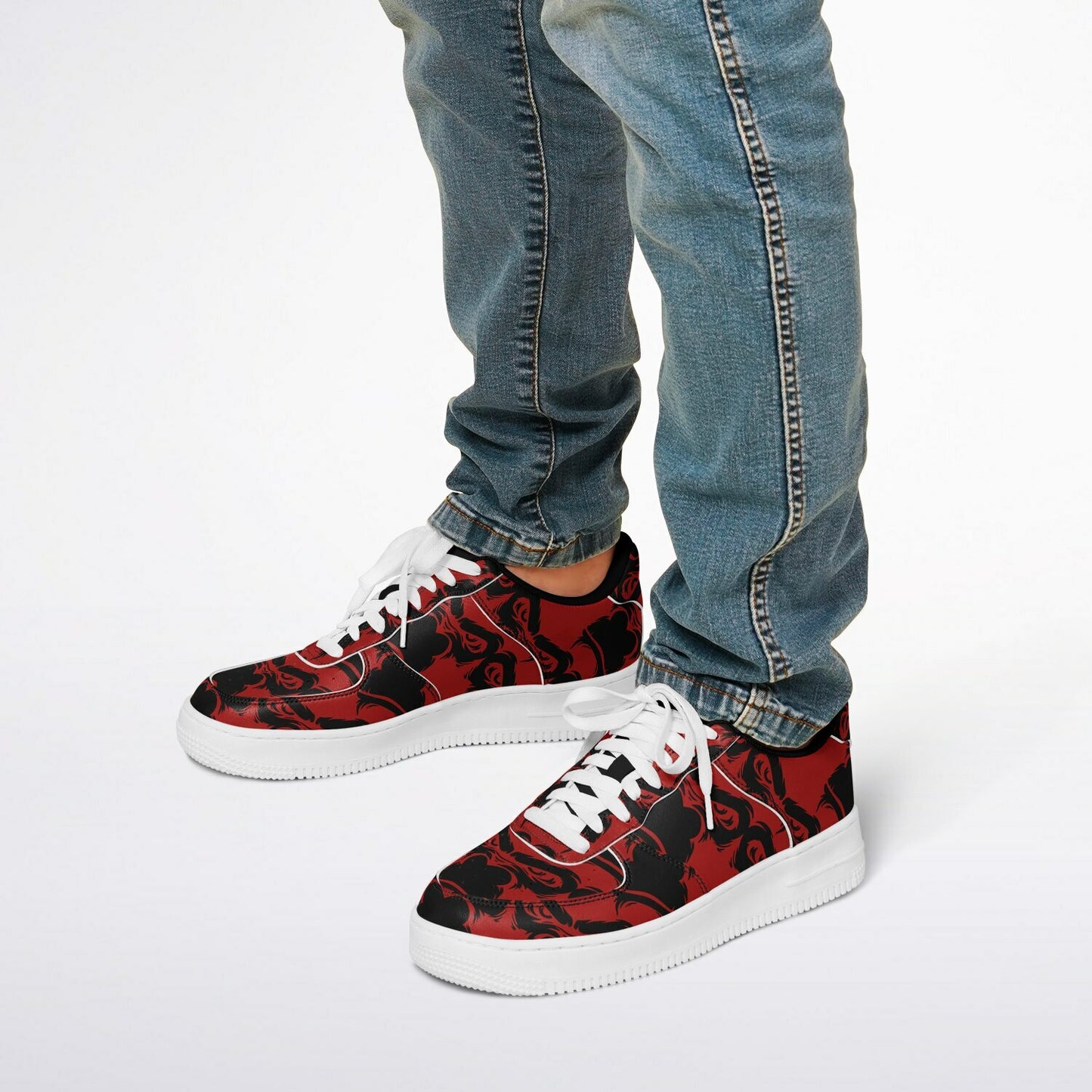 Core Low Shoes - Red & Black