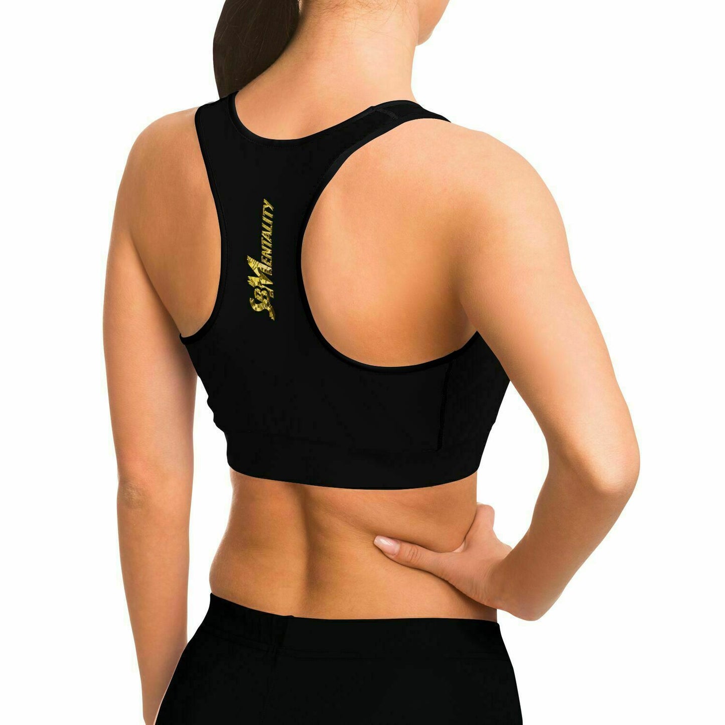 Black & Gold Premium Sports Bra