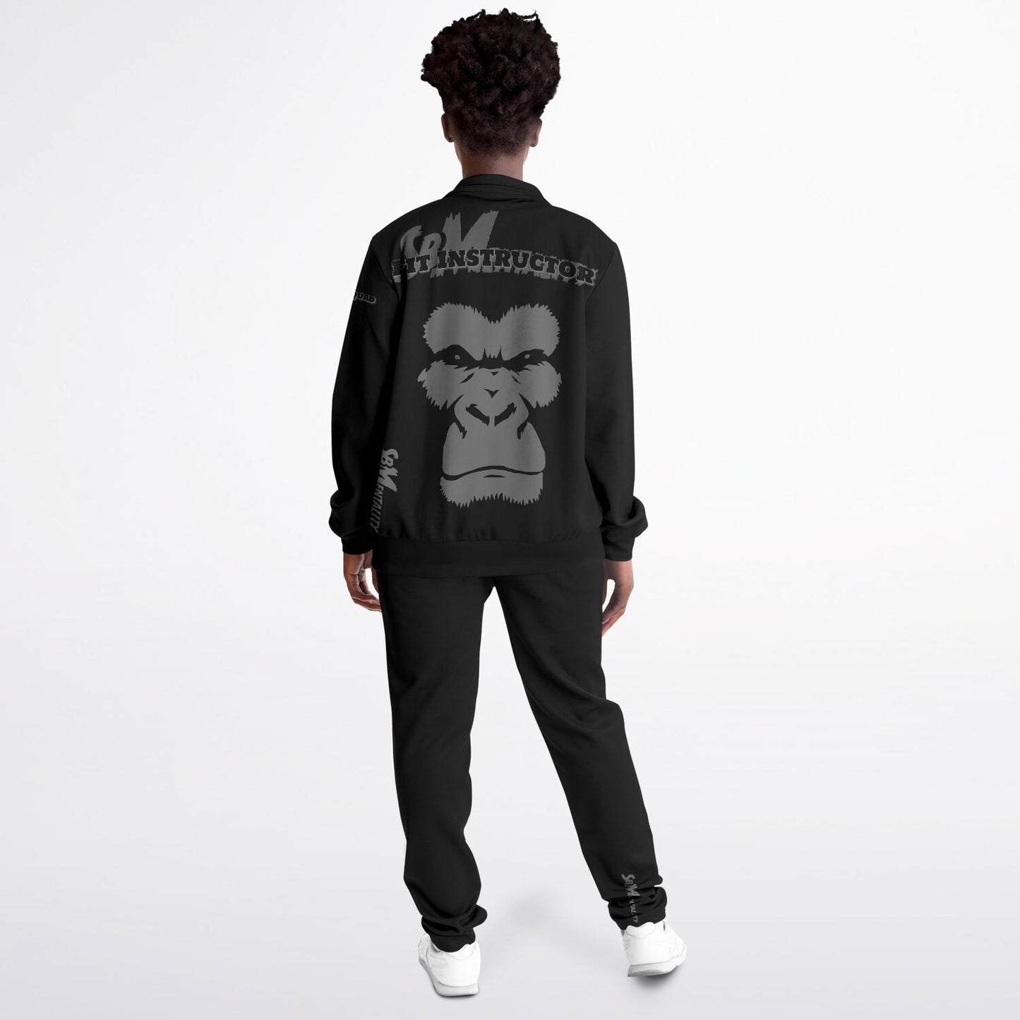 "Fit Instructor" Tracksuit - Dark Charcoal & Grey