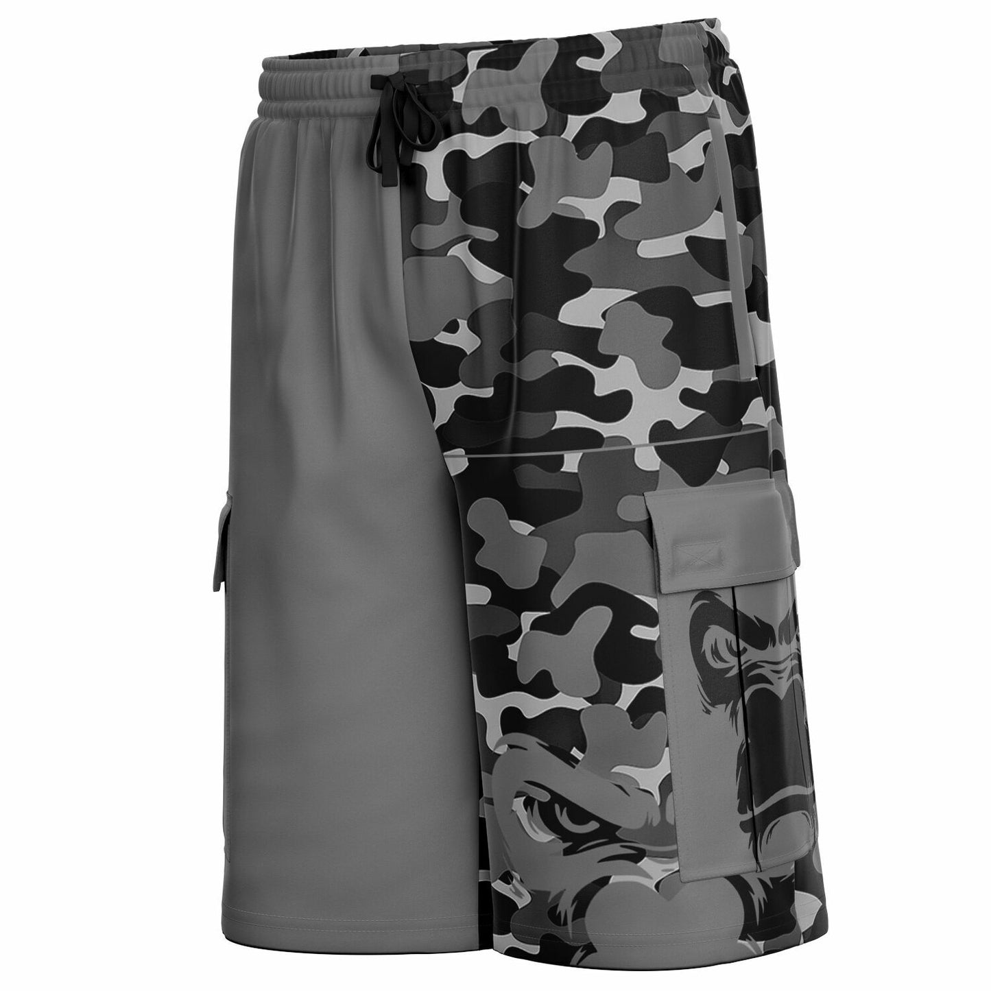 SB Mentality Heavyweight Cargo Shorts - Grey Camouflage
