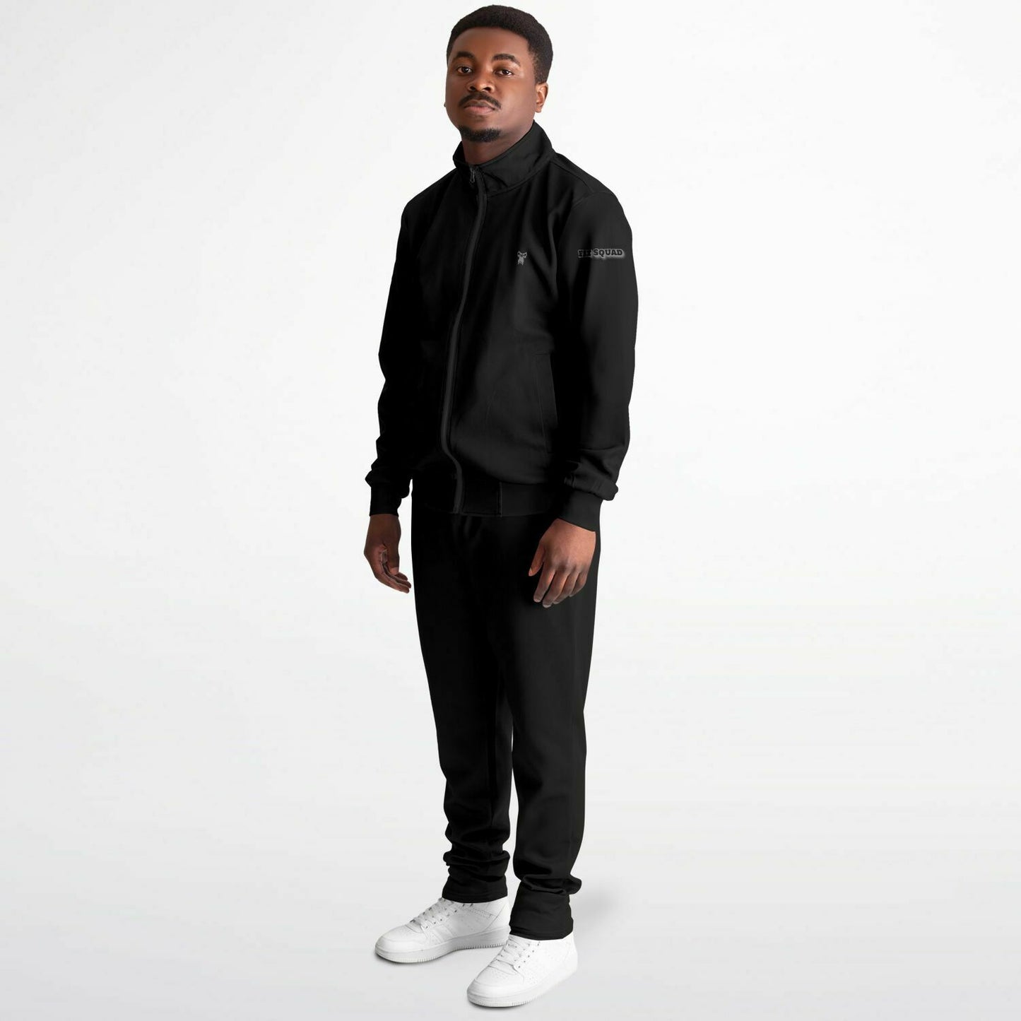 "Fit Squad" Dark Charcoal & Grey Tracksuit