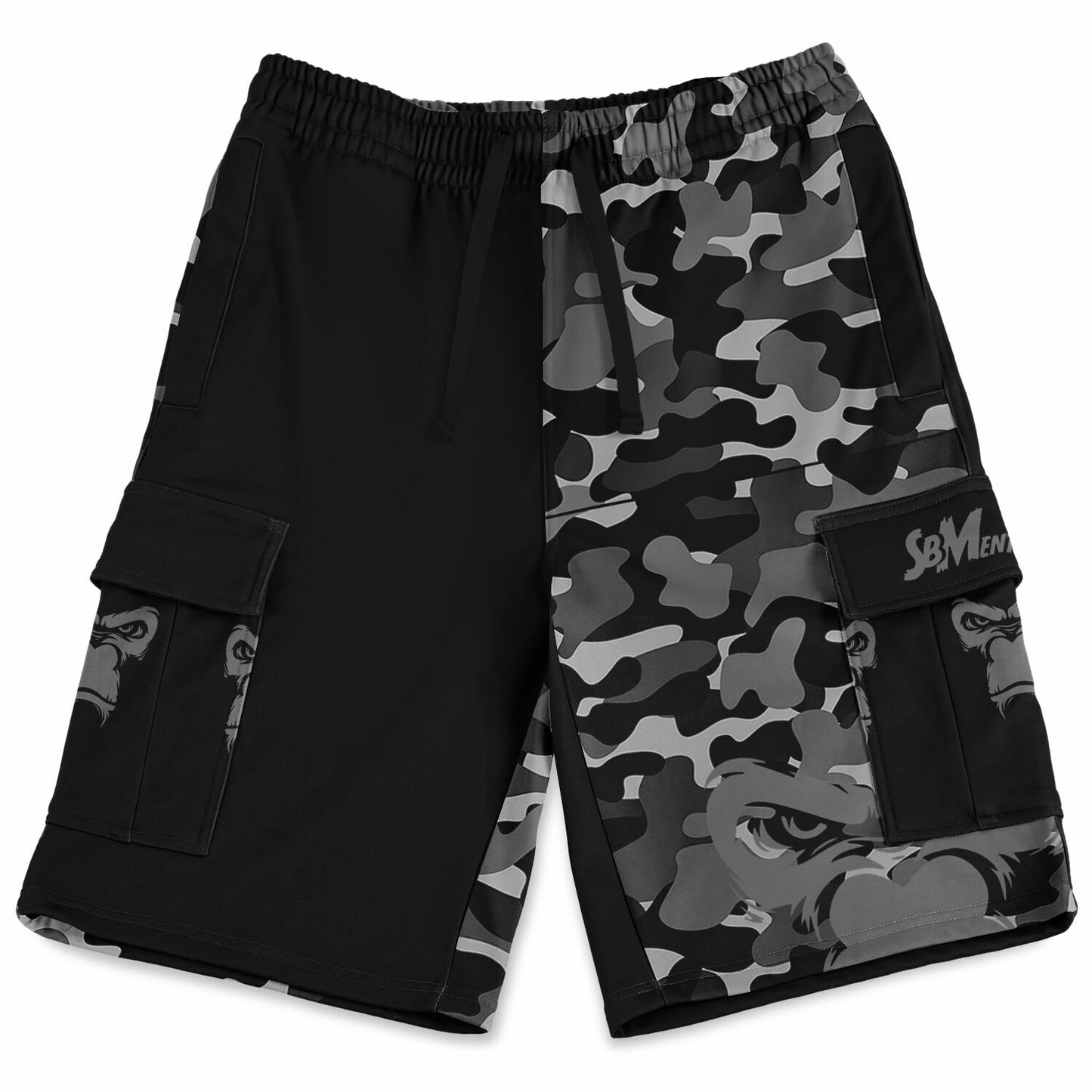 SB Mentality Heavyweight Cargo Shorts - Black Camouflage