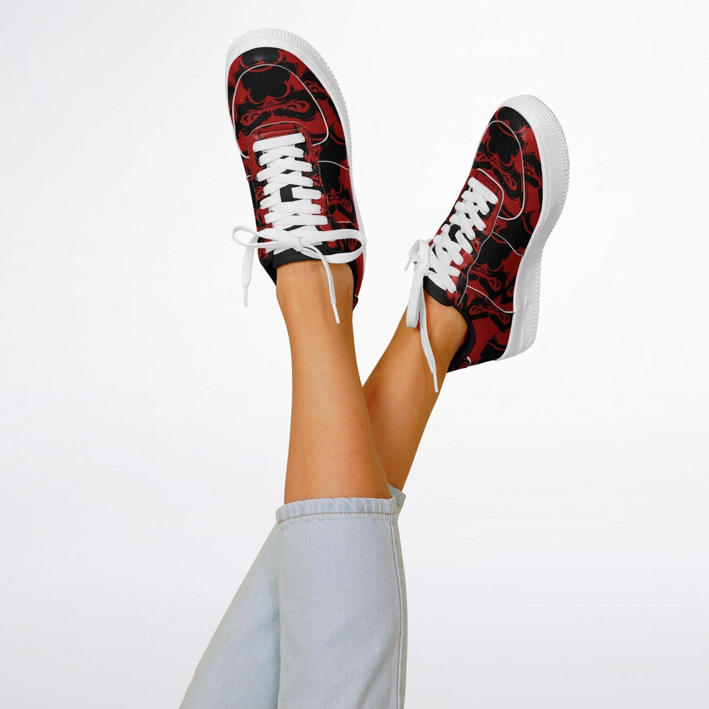 Core Low Shoes - Red & Black