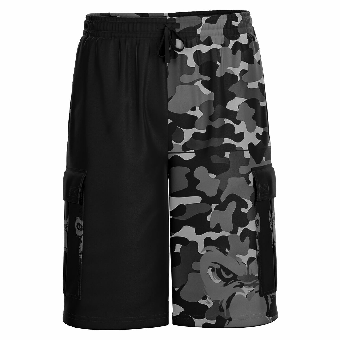 SB Mentality Heavyweight Cargo Shorts - Black Camouflage