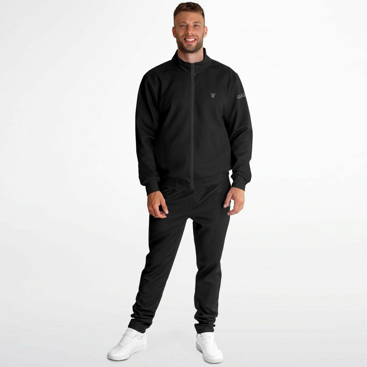 "Fit Instructor" Tracksuit - Dark Charcoal & Grey