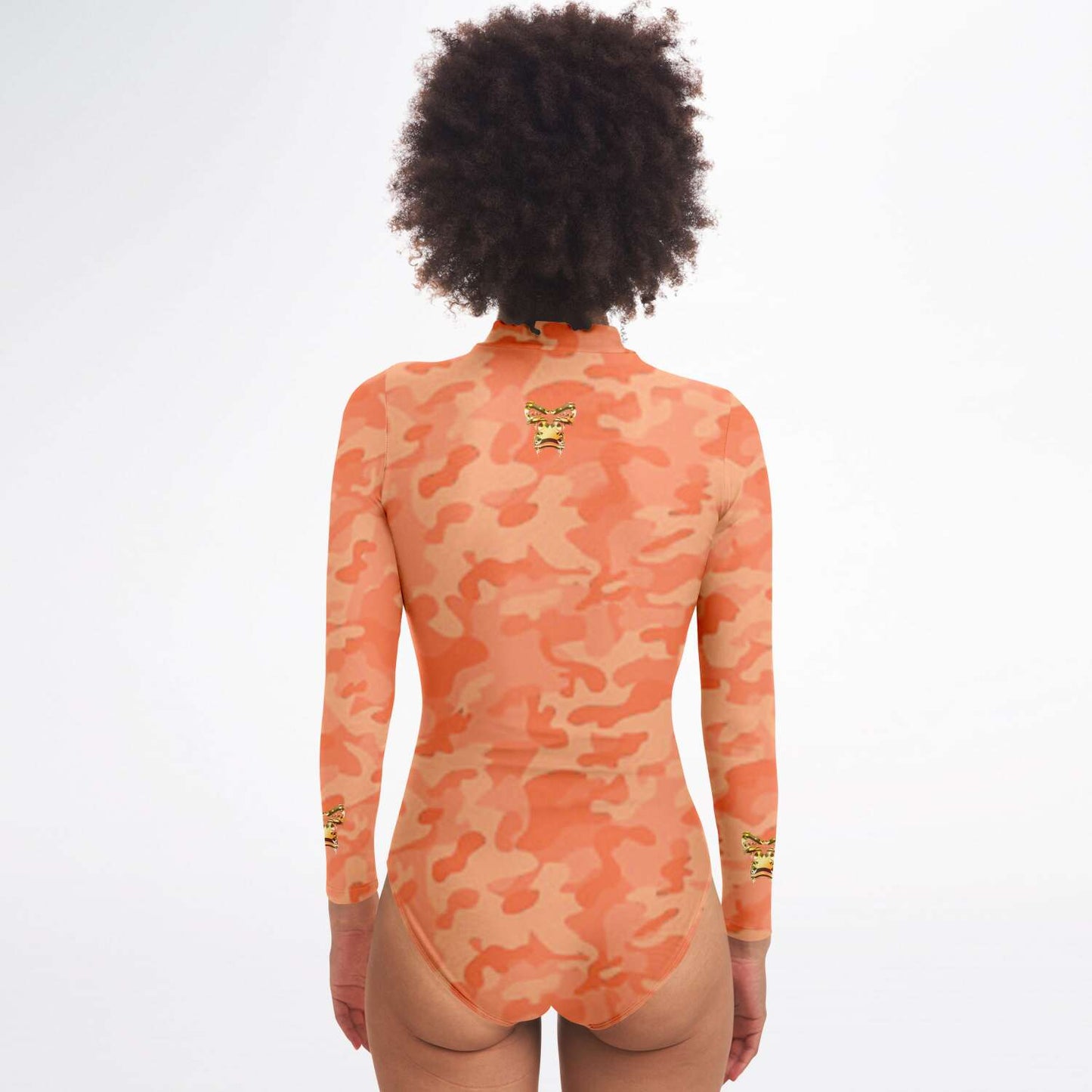 SB Mentality Premium Long sleeve Body Suit (Peach Camouflage)