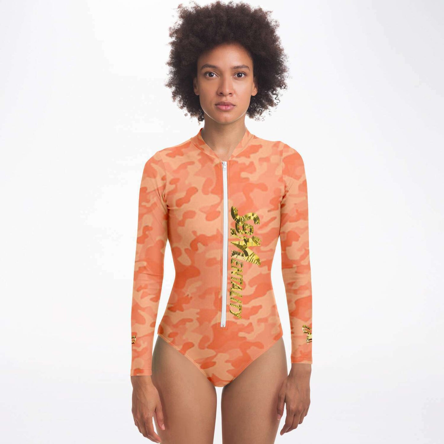 SB Mentality Premium Long sleeve Body Suit (Peach Camouflage)
