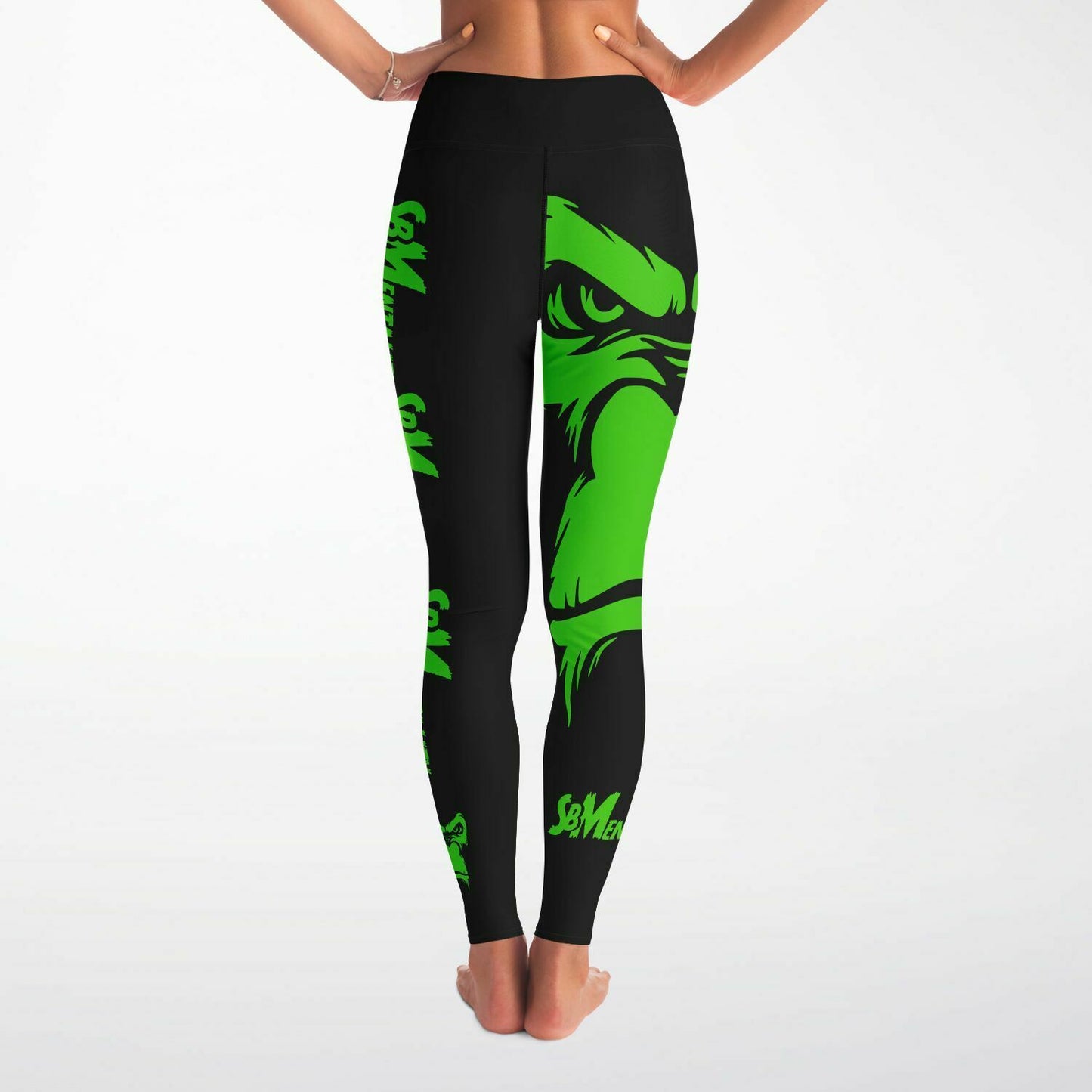 Premium Yoga Leggings (Black/Lime)