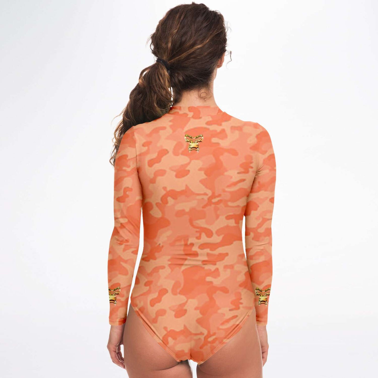 SB Mentality Premium Long sleeve Body Suit (Peach Camouflage)