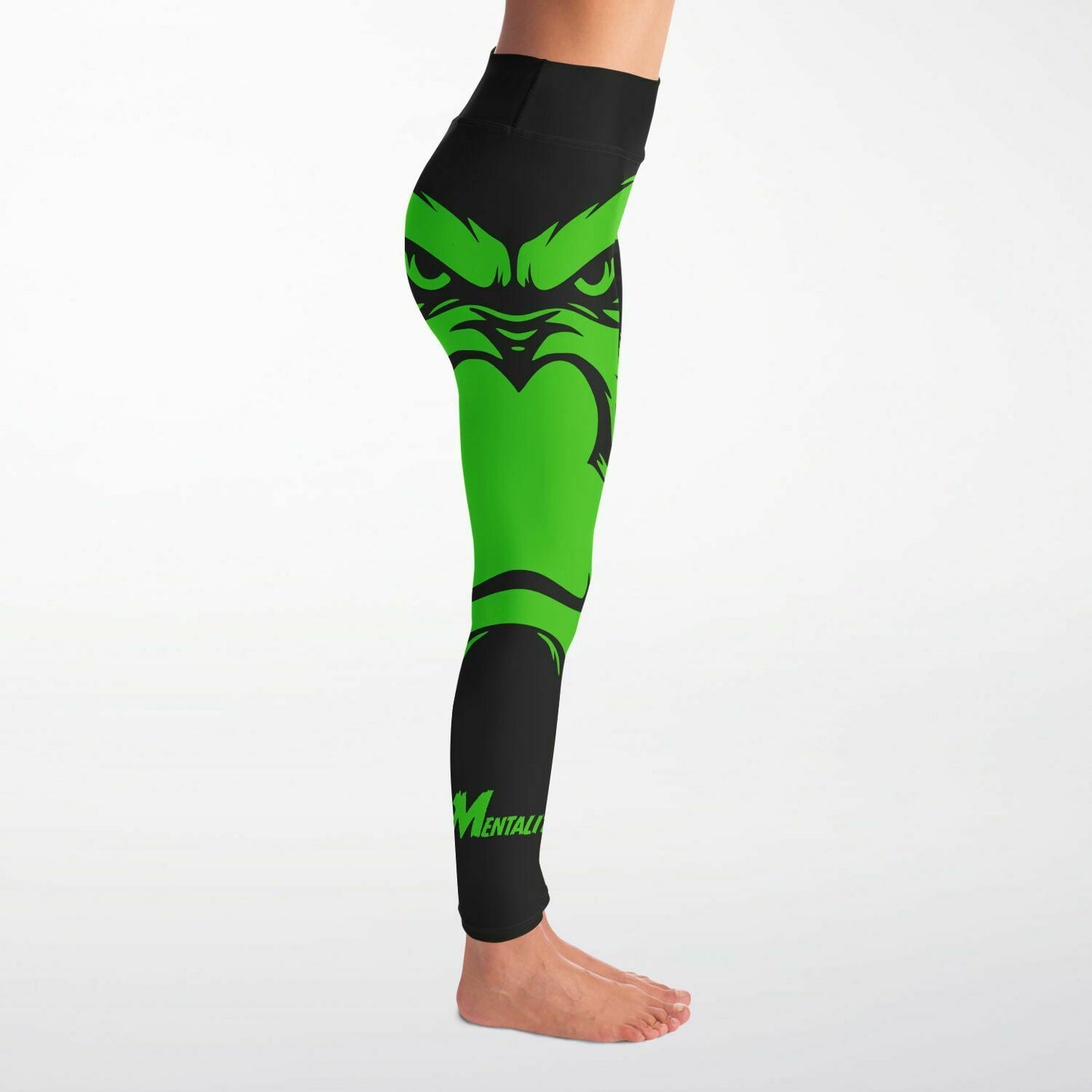 Premium Yoga Leggings (Black/Lime)