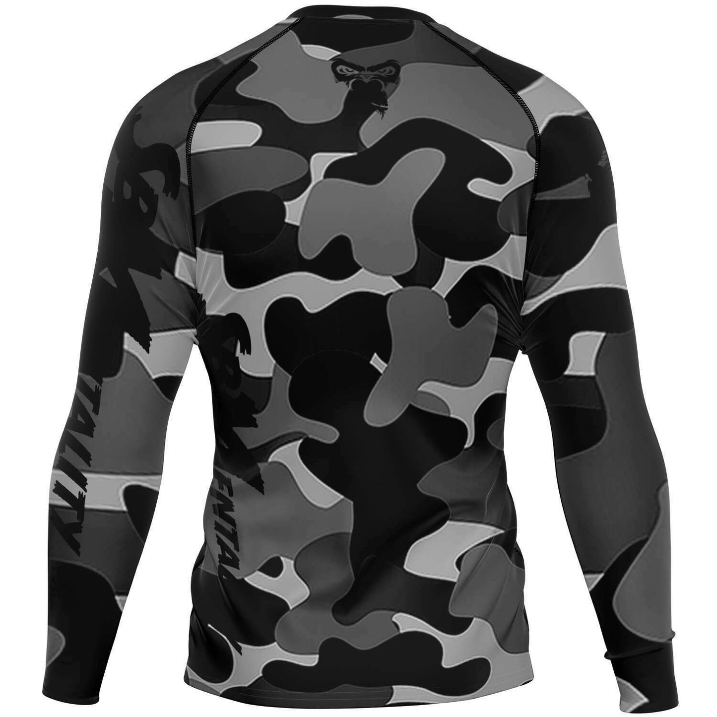 SB Mentality Premium Long-sleeve Rashguard (Black Camouflage)