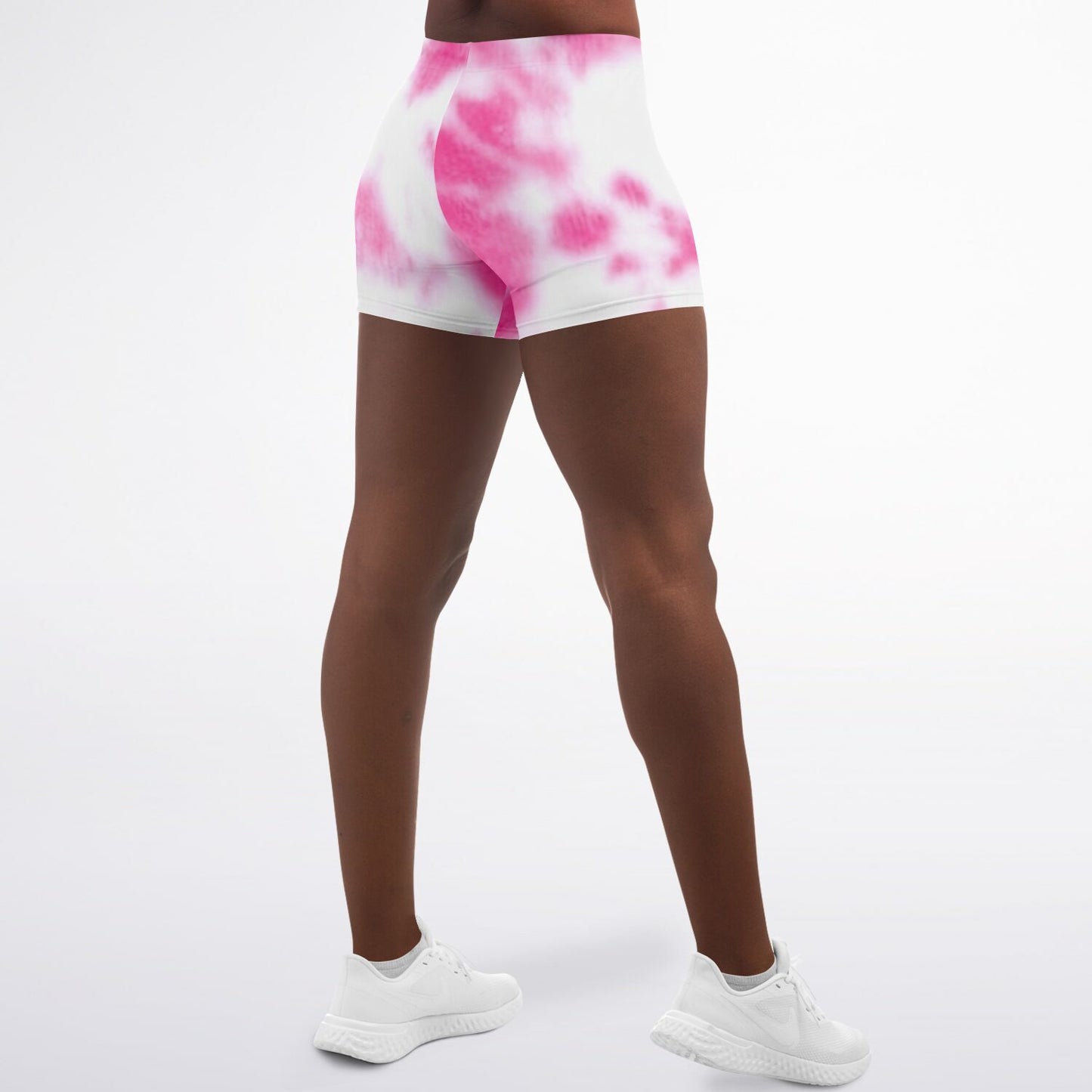 Pink Tie Dye Legging Shorts