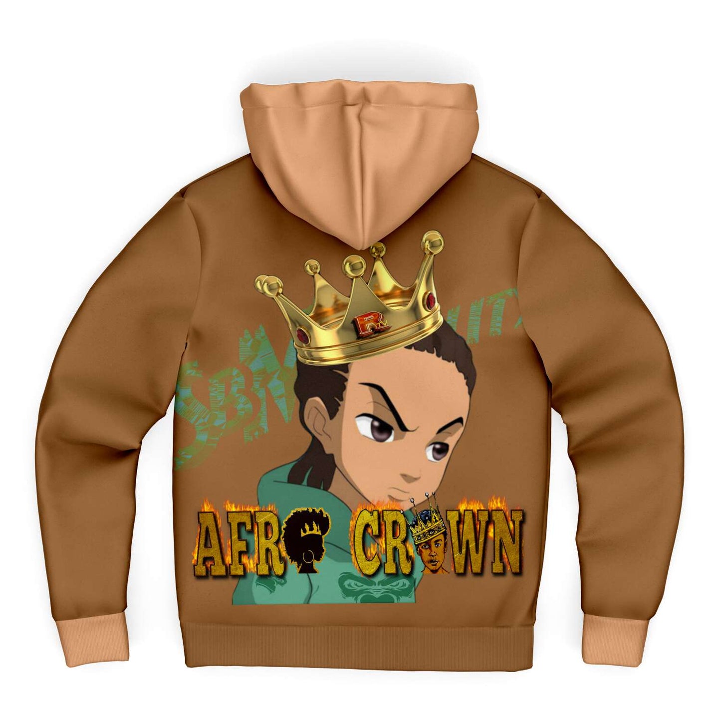 **Black History Month Special** Exclusive Afro Crown Micro Fleece Zip Up