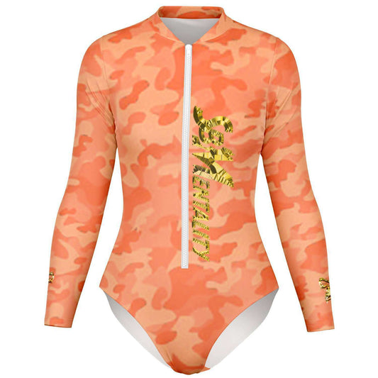 SB Mentality Premium Long sleeve Body Suit (Peach Camouflage)
