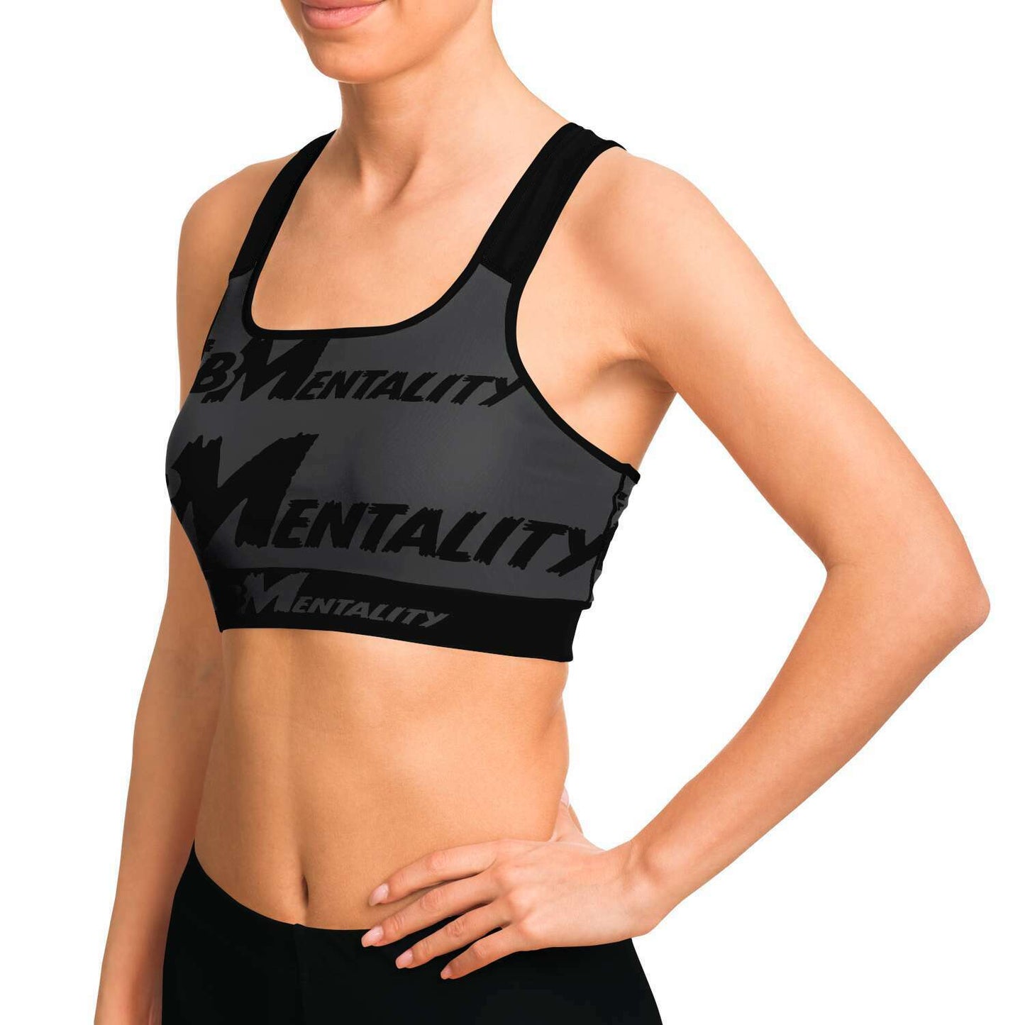 SB Mentality Sports Bra (Black/Grey)
